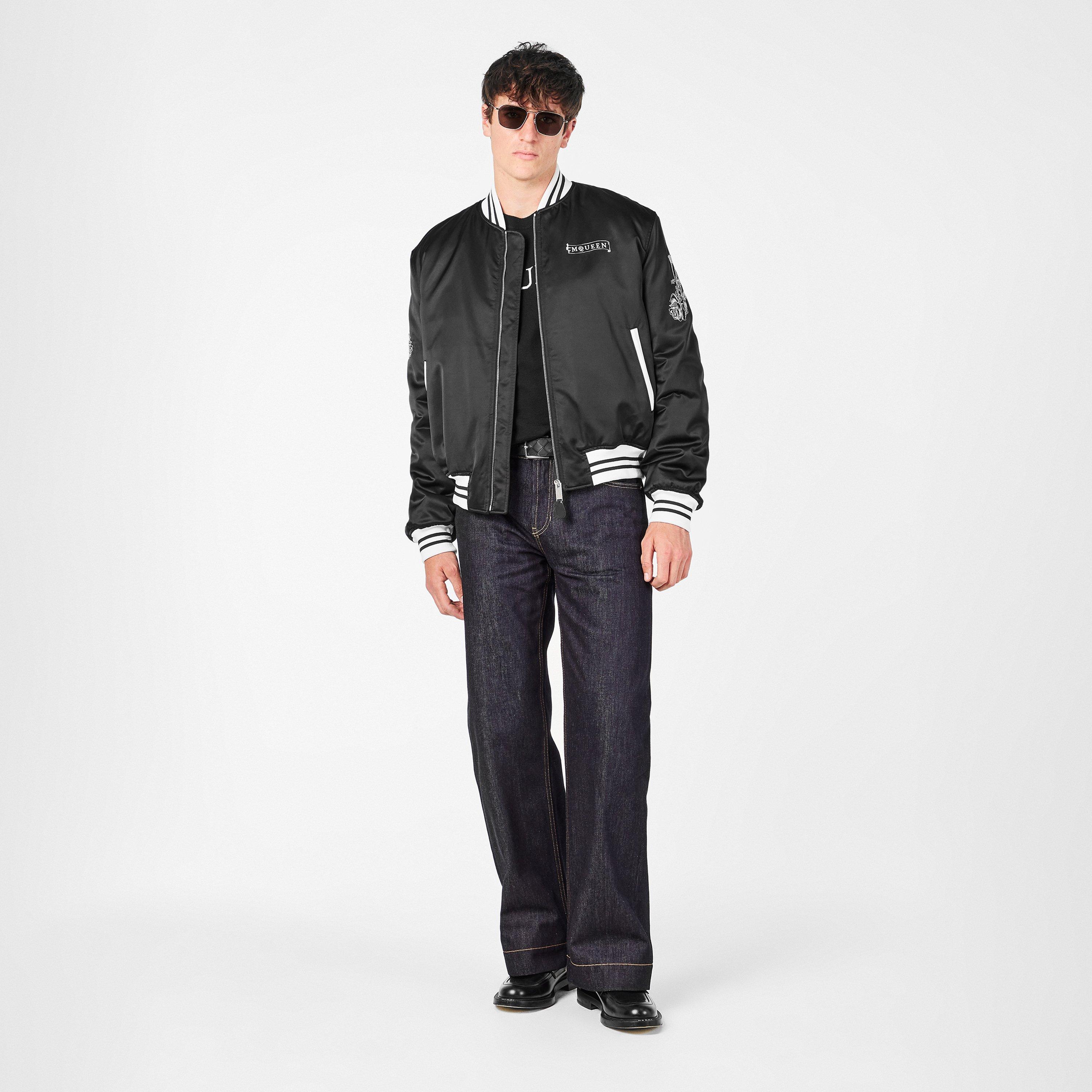 Black - Alexander McQueen - Men's Tailored Bomber Jacket - 6