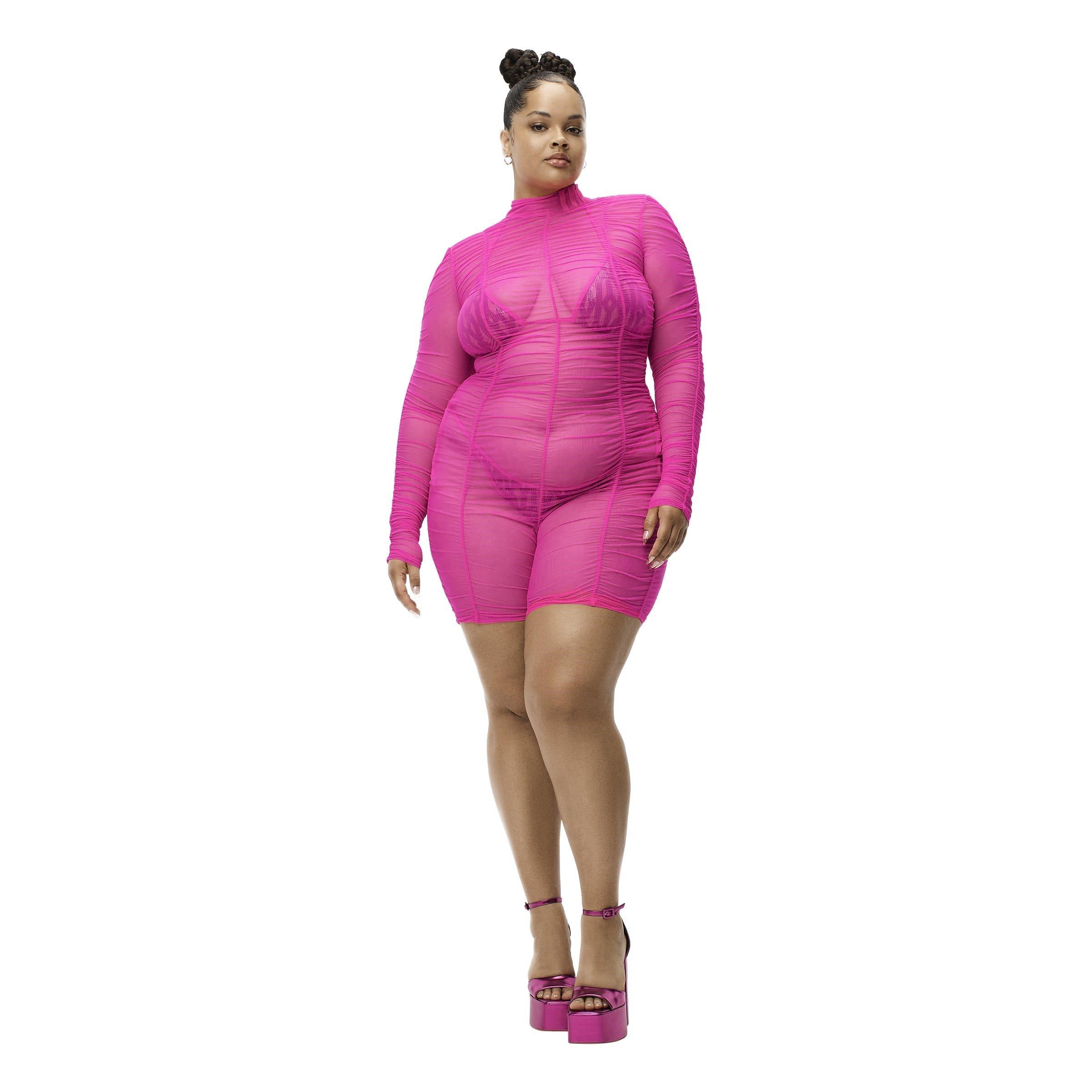 Pink - adidas Originals - Mesh Jumpsuit - 3
