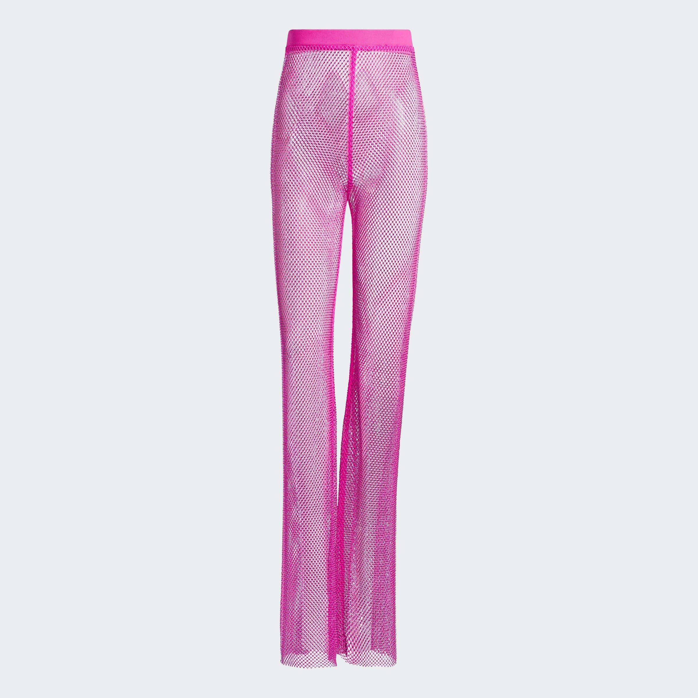 Pink - adidas - x Ivy Park Crystal Mesh Cover-Up Trousers Womens - 1