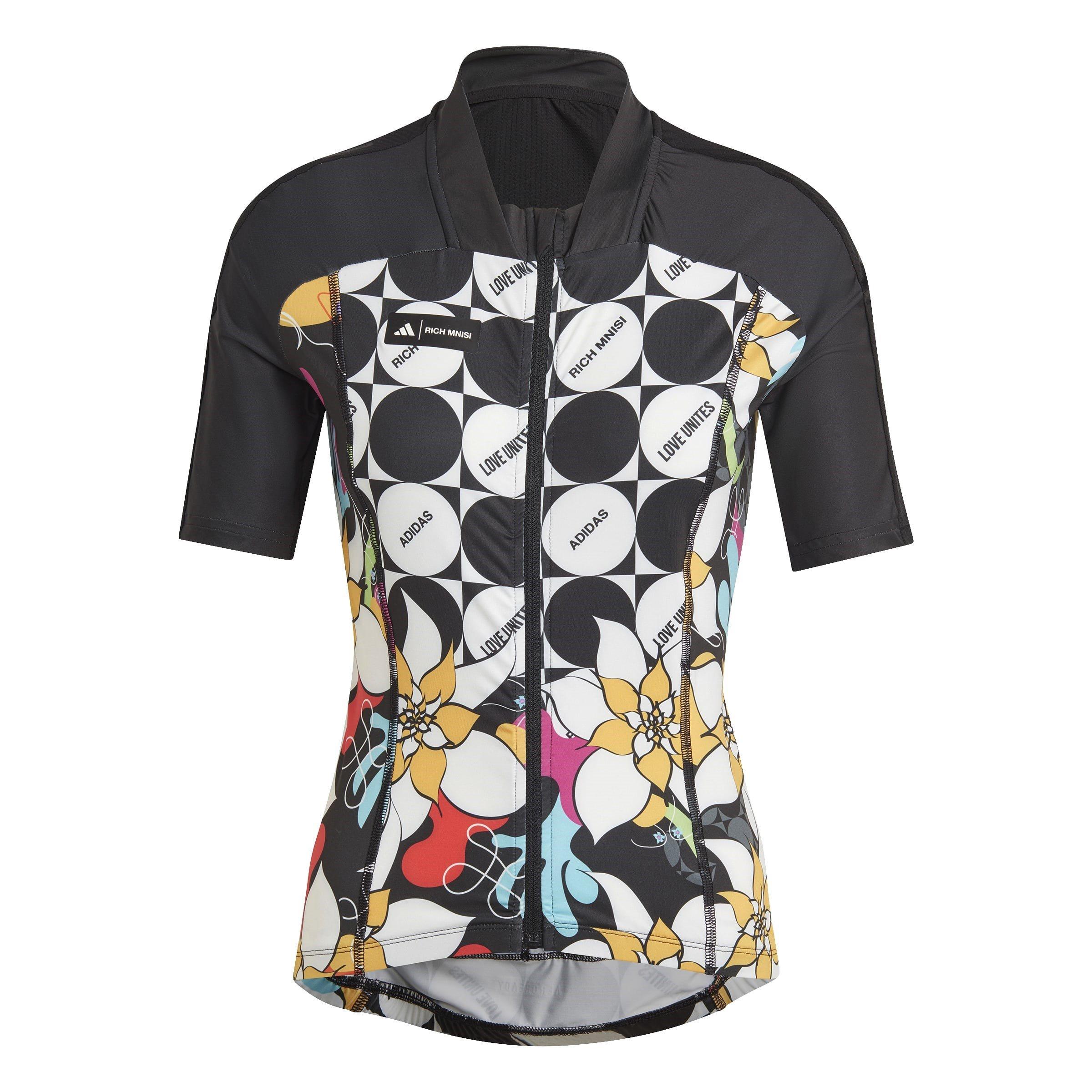 Adidas Women's Rich Mnisi X The Cycling Short Sleeve Shirt - Black - 8 (XS)