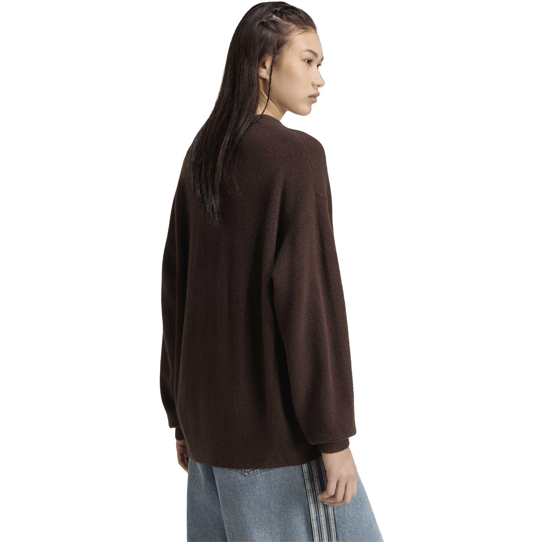 Aurora Coffee - adidas Originals - Women's OG Fine Knit Oversized-Fit Jumper - 3