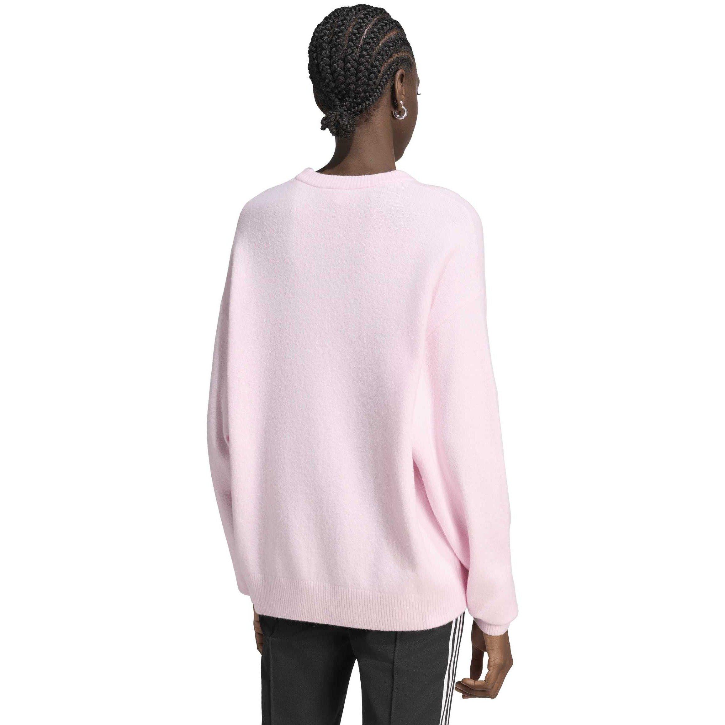 Clear Pink - adidas Originals - Women's OG Fine Knit Oversized-Fit Jumper - 3