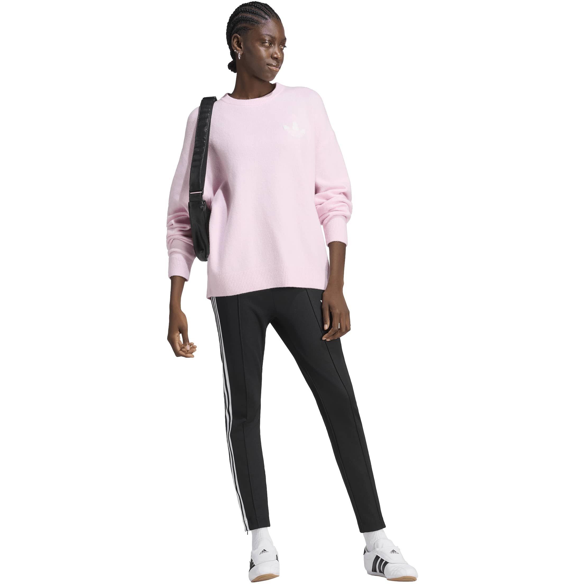 Clear Pink - adidas Originals - Women's OG Fine Knit Oversized-Fit Jumper - 6