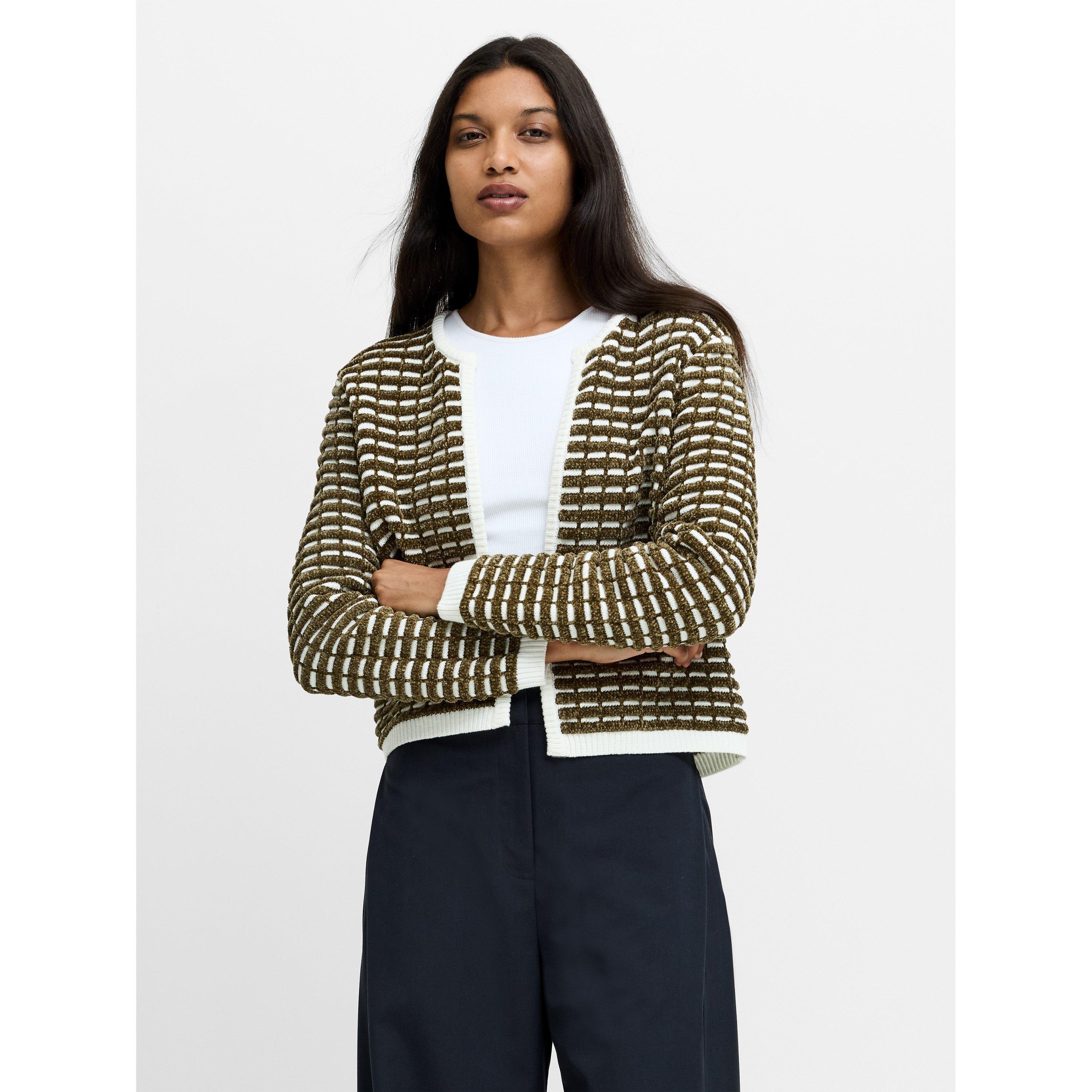 405-KHAKI/PORC - French Connection - Women's Noar Cardigan - 2