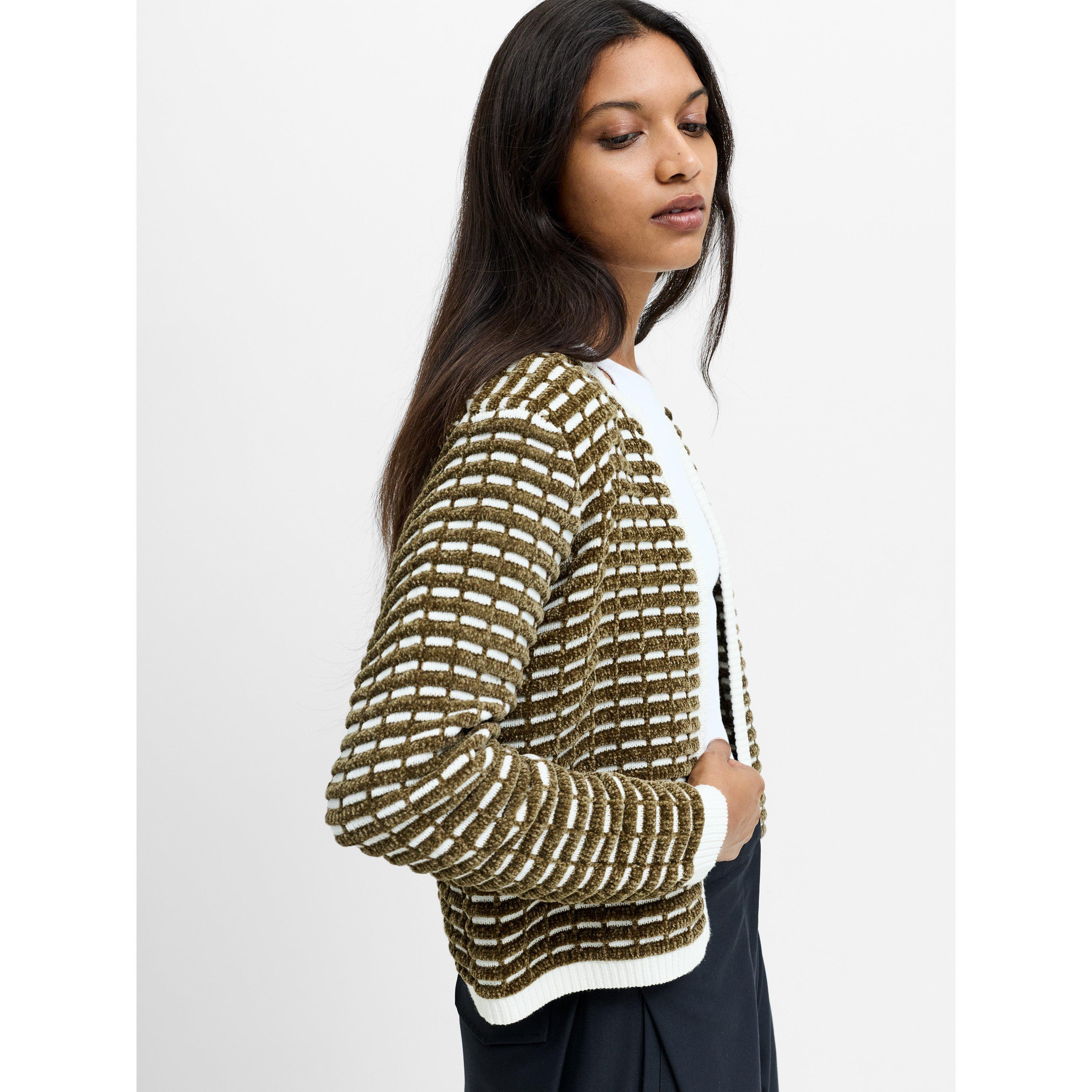 405-KHAKI/PORC - French Connection - Women's Noar Cardigan - 3