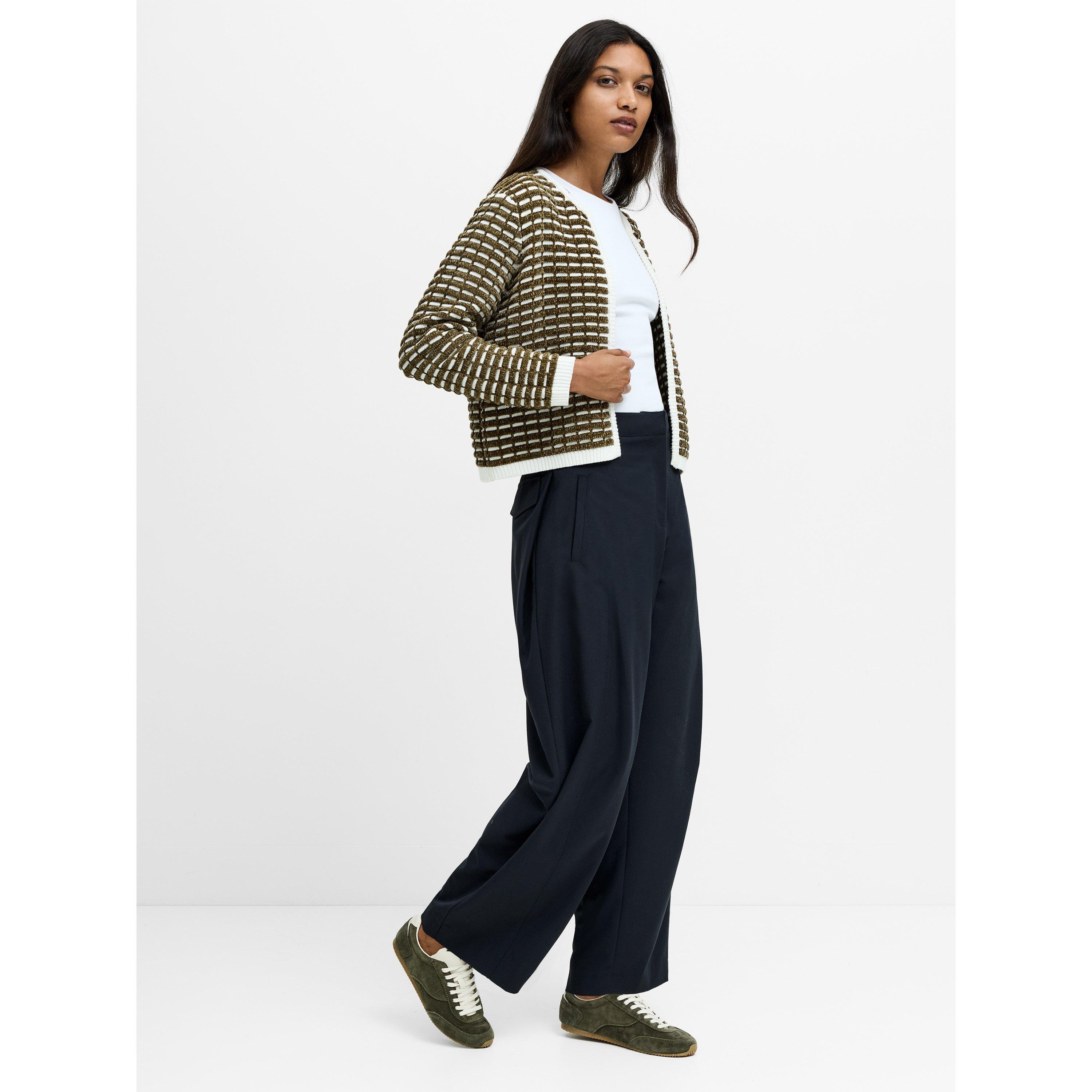 405-KHAKI/PORC - French Connection - Women's Noar Cardigan - 4