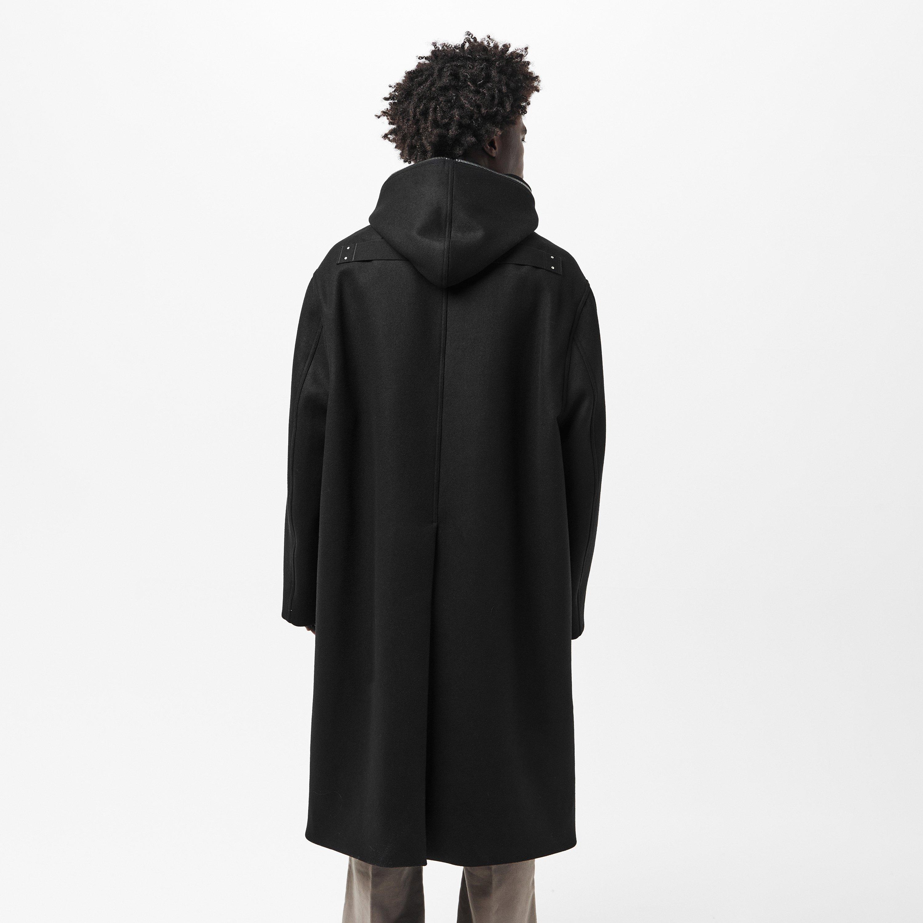 Black 09 - Rick Owens - Men's Mac Structured Overcoat - 4