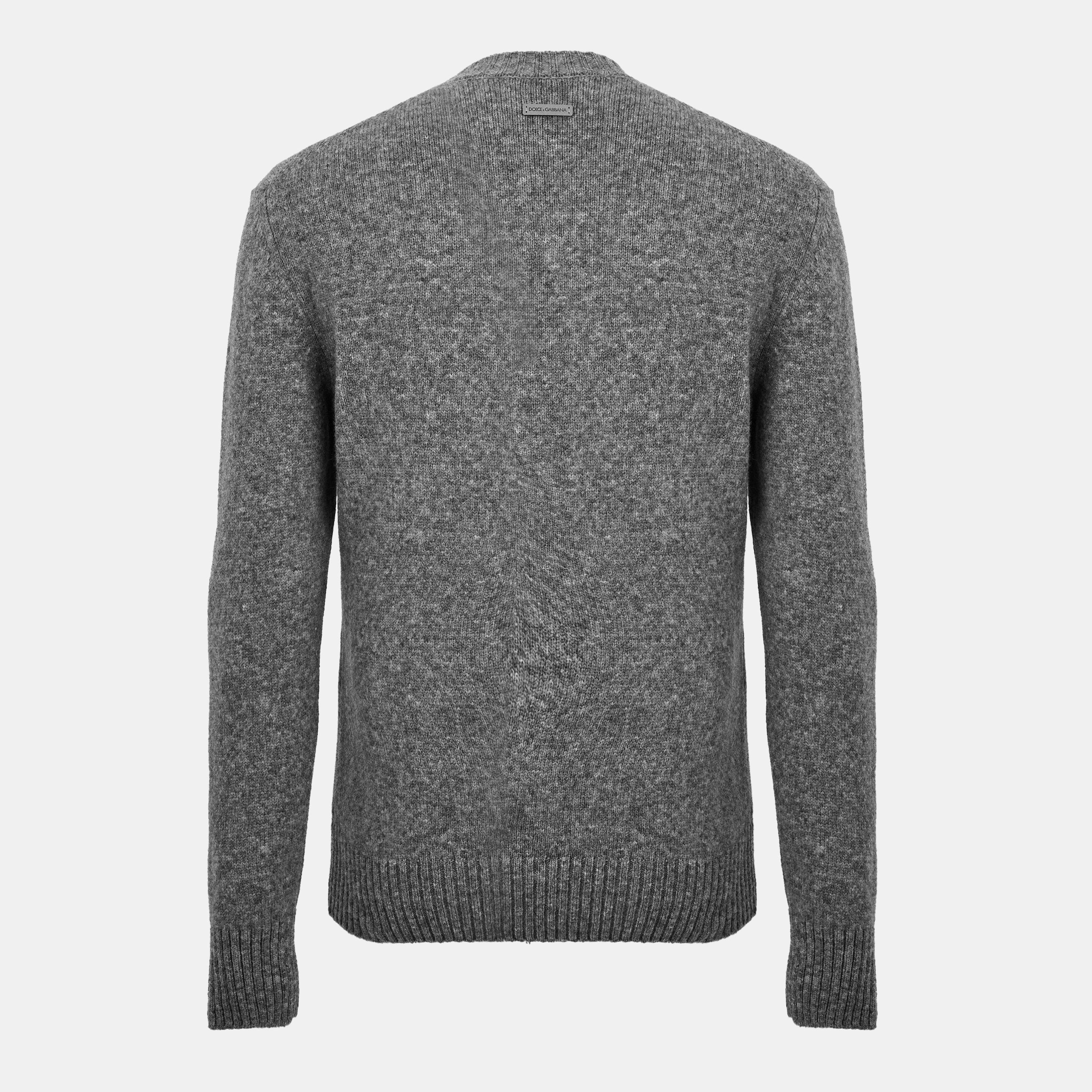 Melange - Dolce and Gabbana - Men's & Italian-Made Classic Crew Neck Jumper - 2