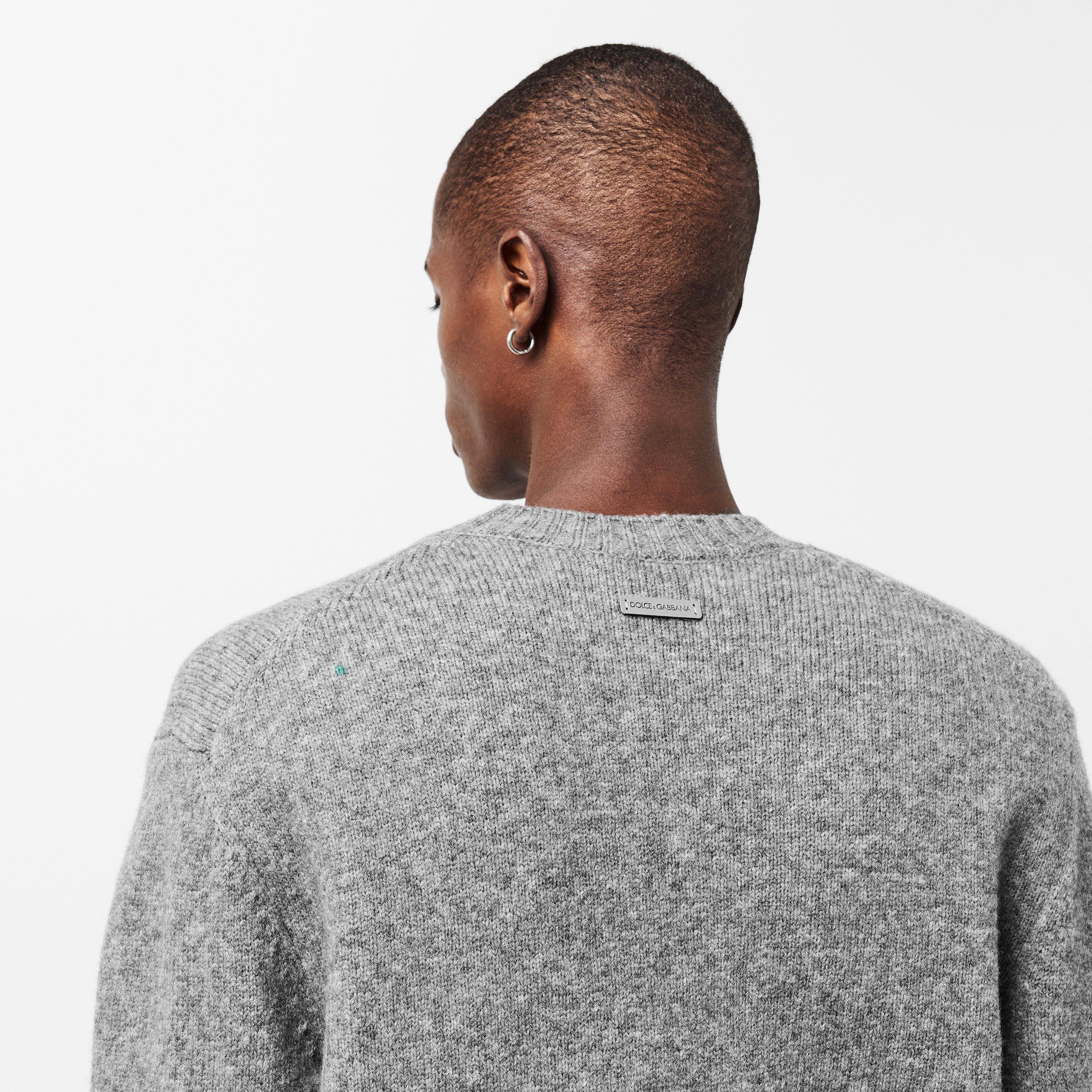 Melange - Dolce and Gabbana - Men's & Italian-Made Classic Crew Neck Jumper - 5