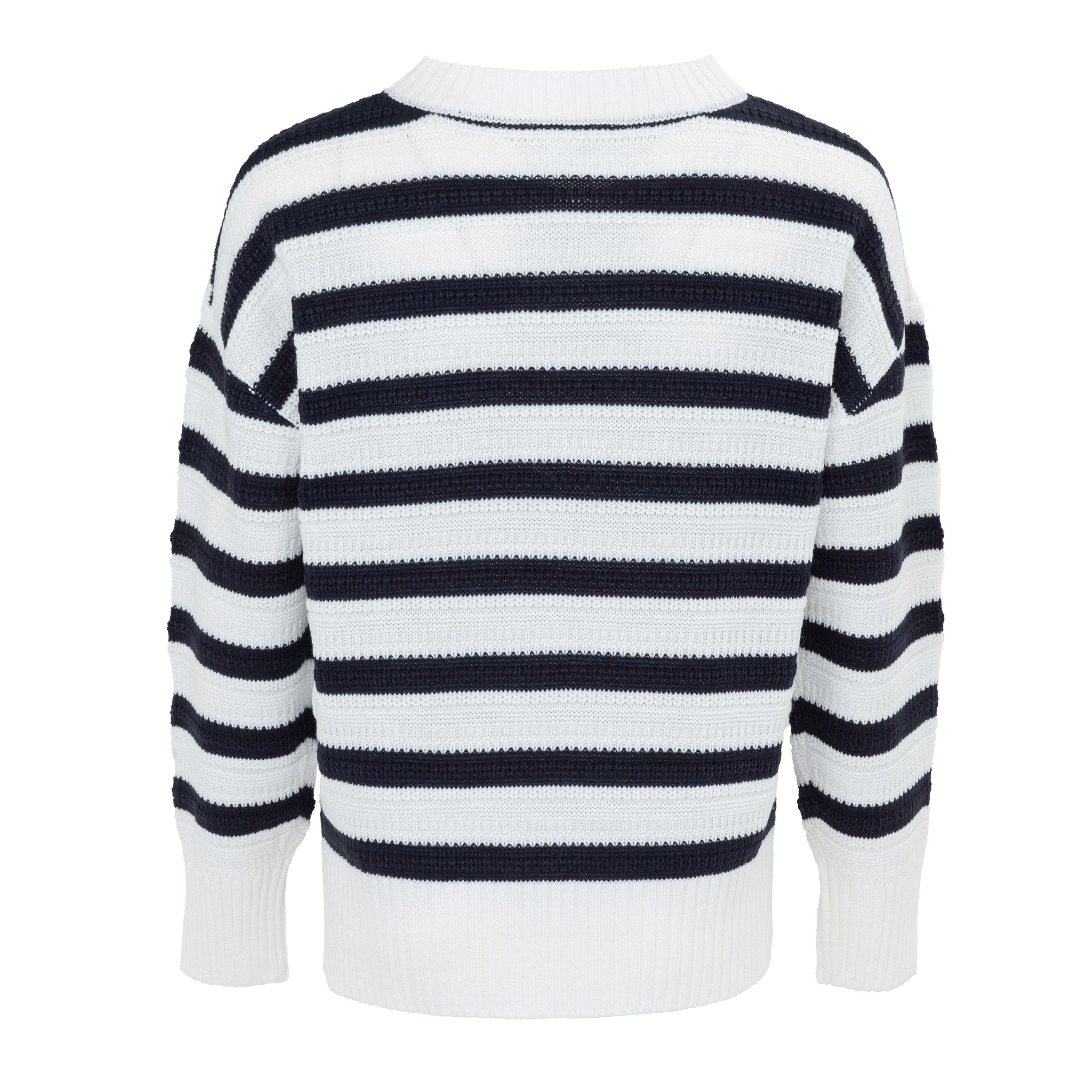 Schwarz/Weiß - Miso - Stripe Jumper Knitwear Women - 2