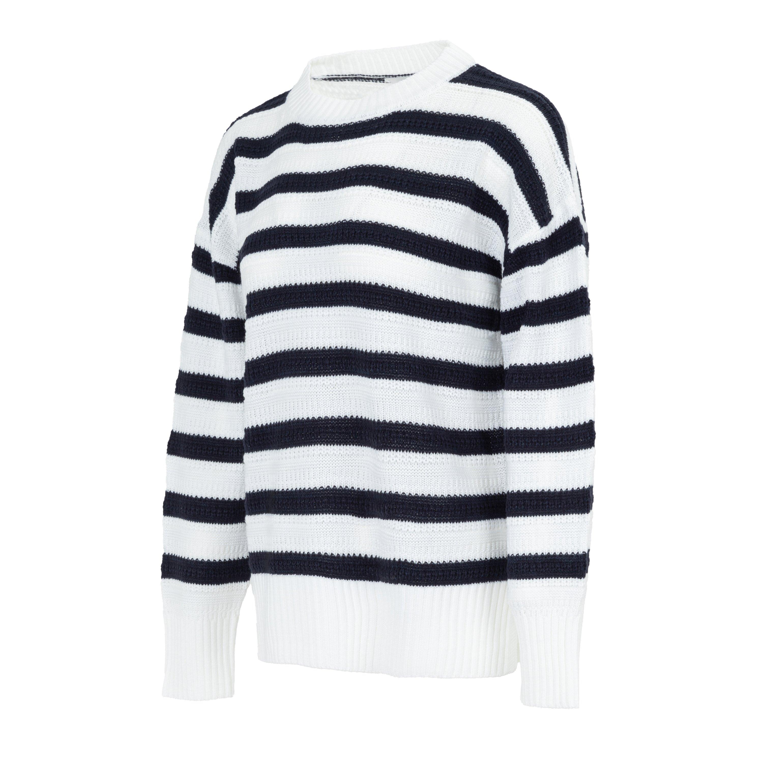 Schwarz/Weiß - Miso - Stripe Jumper Knitwear Women - 3