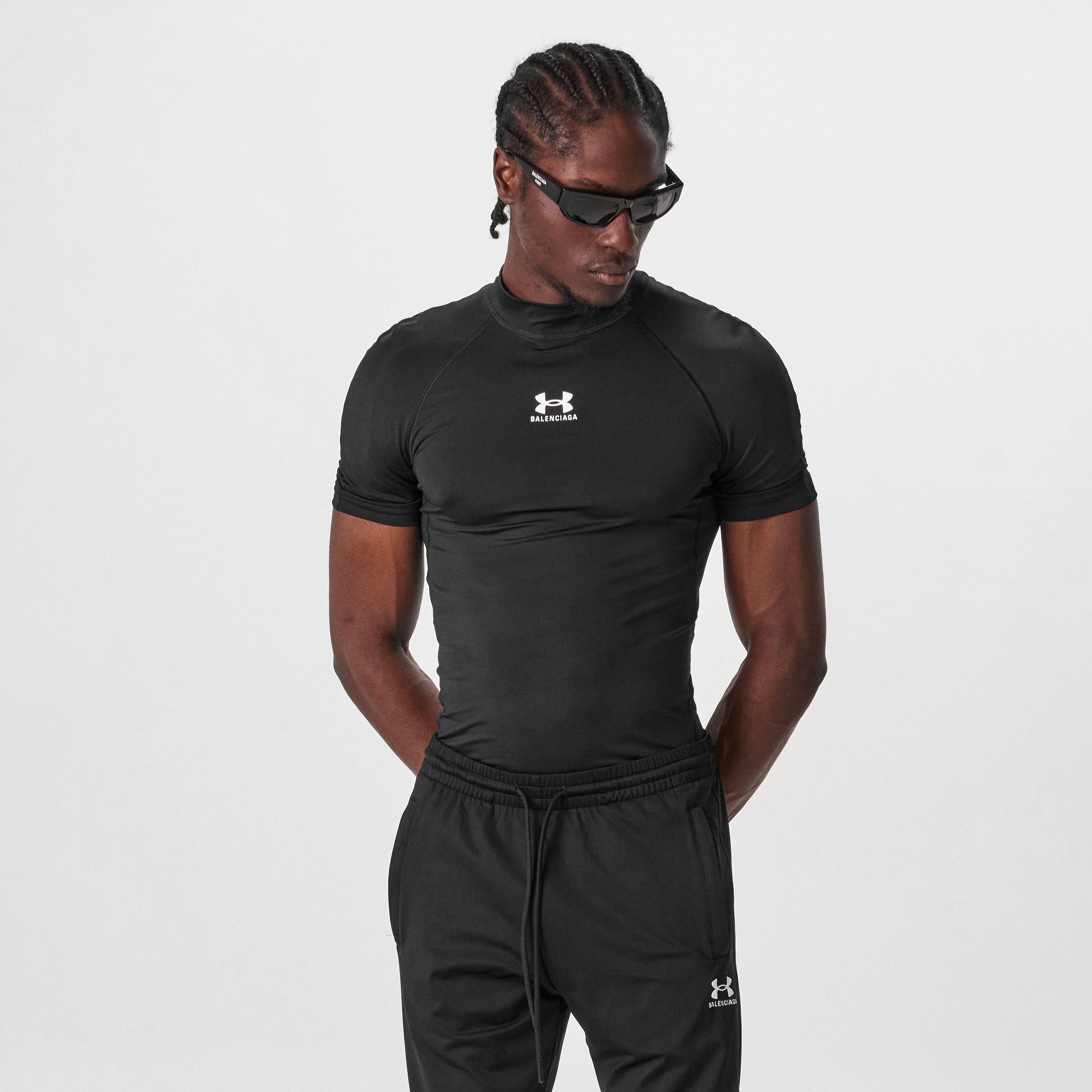 Black - Balenciaga - X Under Armour Cotton Tee - 3