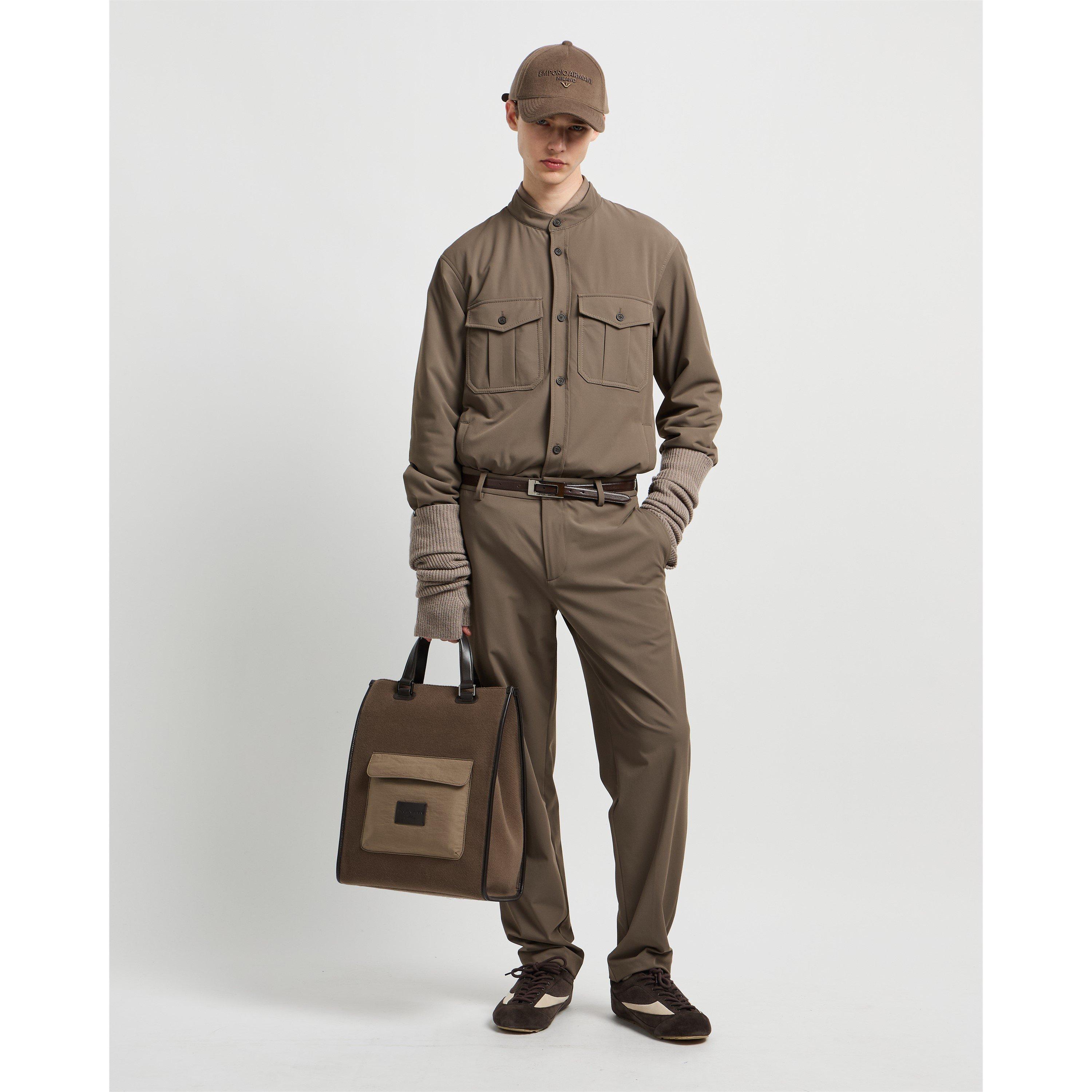 Walnut U6189 - Emporio Armani - Men's Tailored Trouser - 3