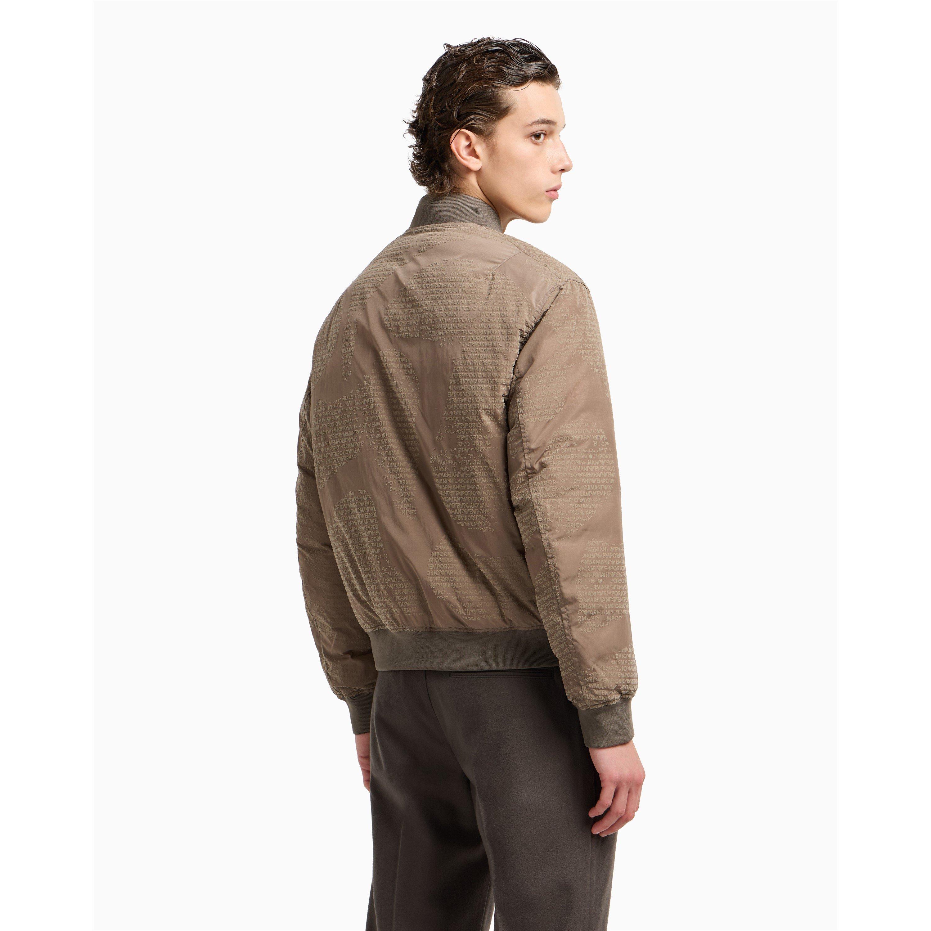 Walnut F6139 - Emporio Armani - Men's Insulated Bomber Jacket - 2