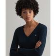 V Neck Cable Knit Jumper Womens