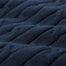 433 SOIRÉE BLEUE - Gant - V Neck Cable Knit Jumper Womens - 6