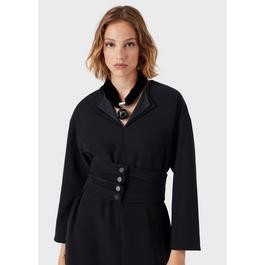 Emporio Armani Buttoned Long Sleeve Dress