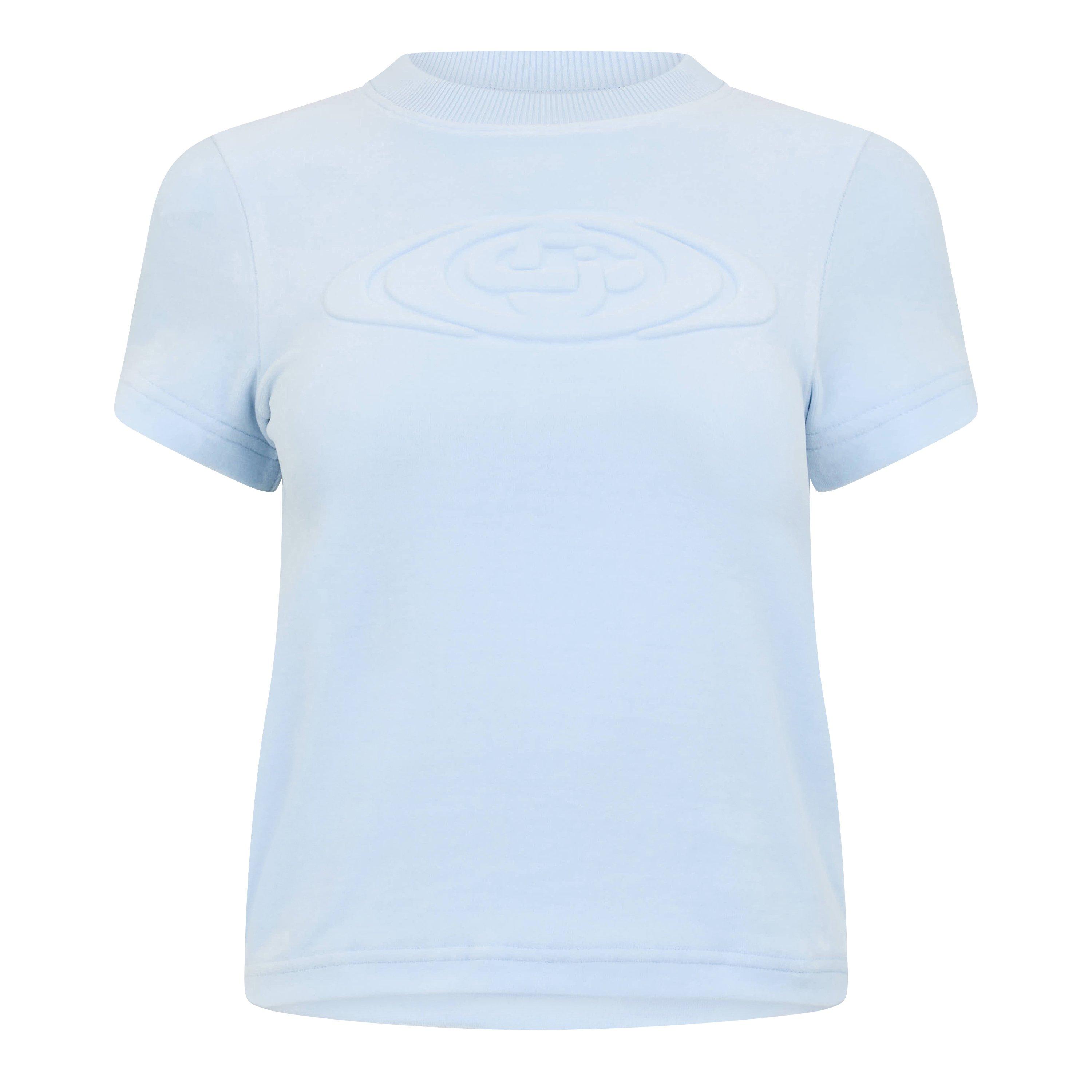 Blue - Casablanca - Casa Velour Tee Ld54 - 1