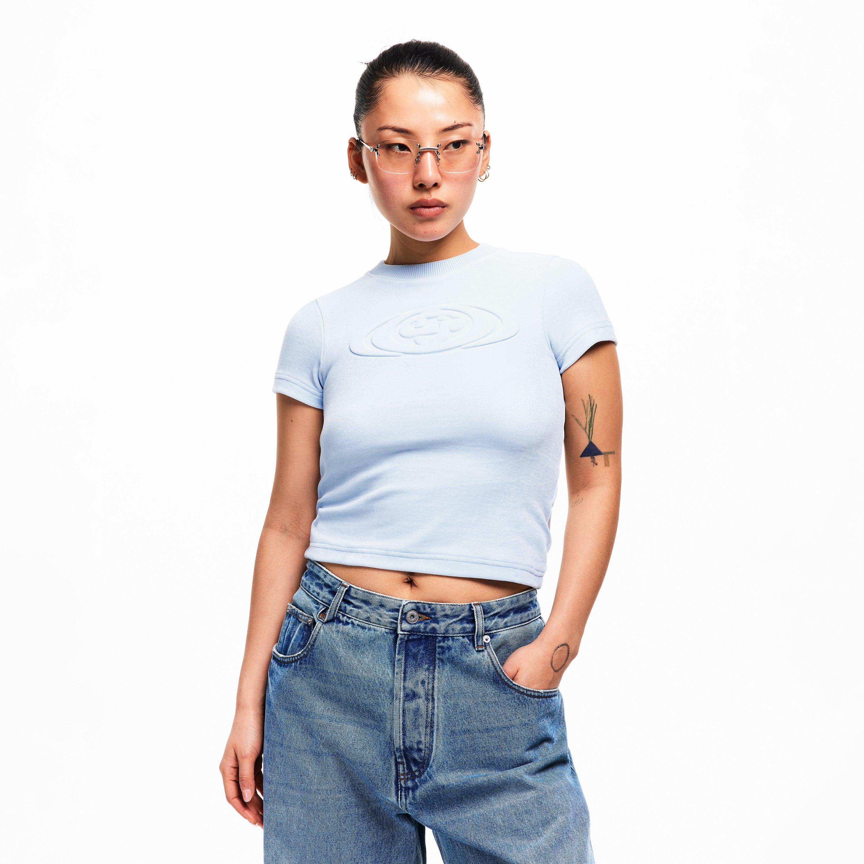 Blue - Casablanca - Casa Velour Tee Ld54 - 3