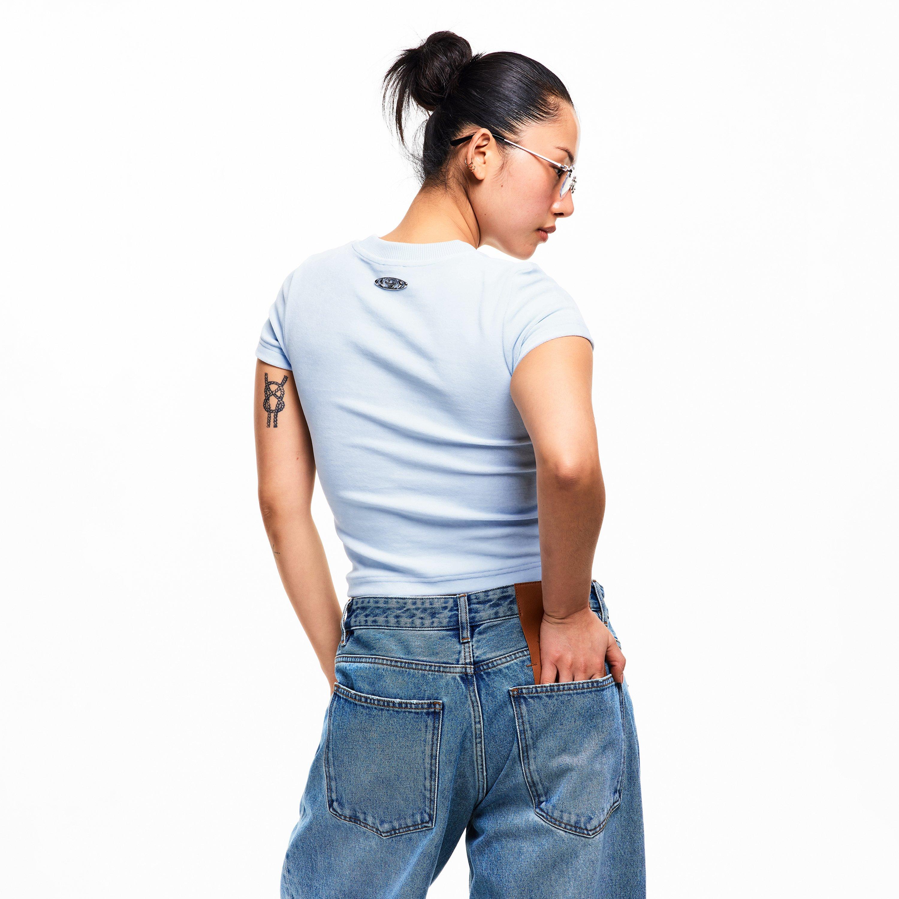 Blue - Casablanca - Casa Velour Tee Ld54 - 4