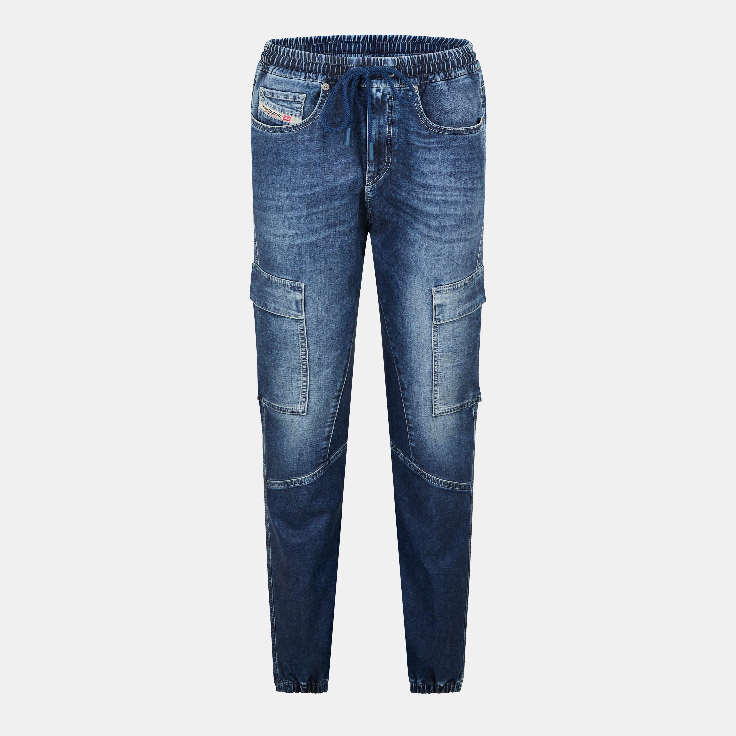 Diesel Women's Blue Denim Wide Leg Jeans - 23 L32