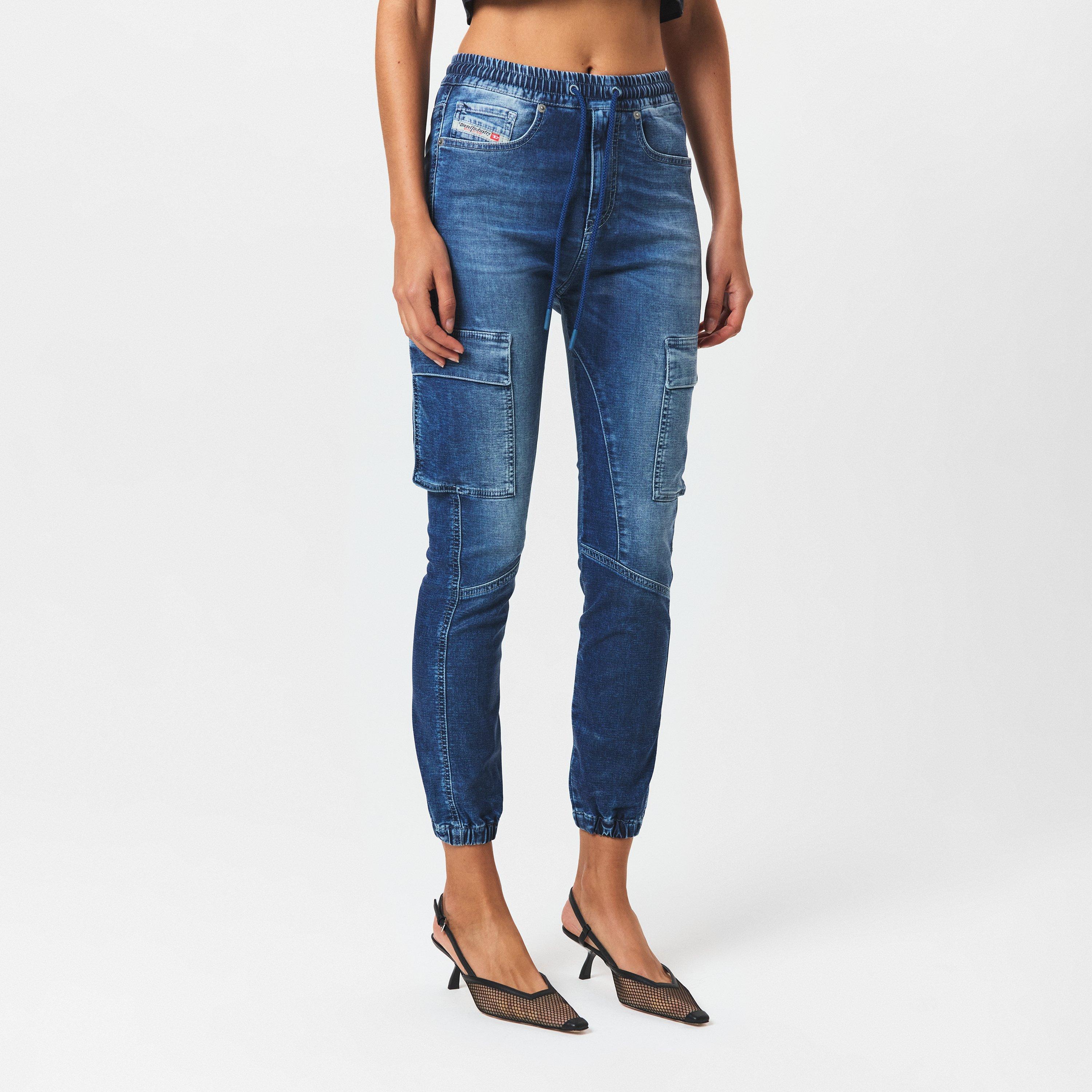 Blue Denim - Diesel - Women's Wide Leg Jeans - 3