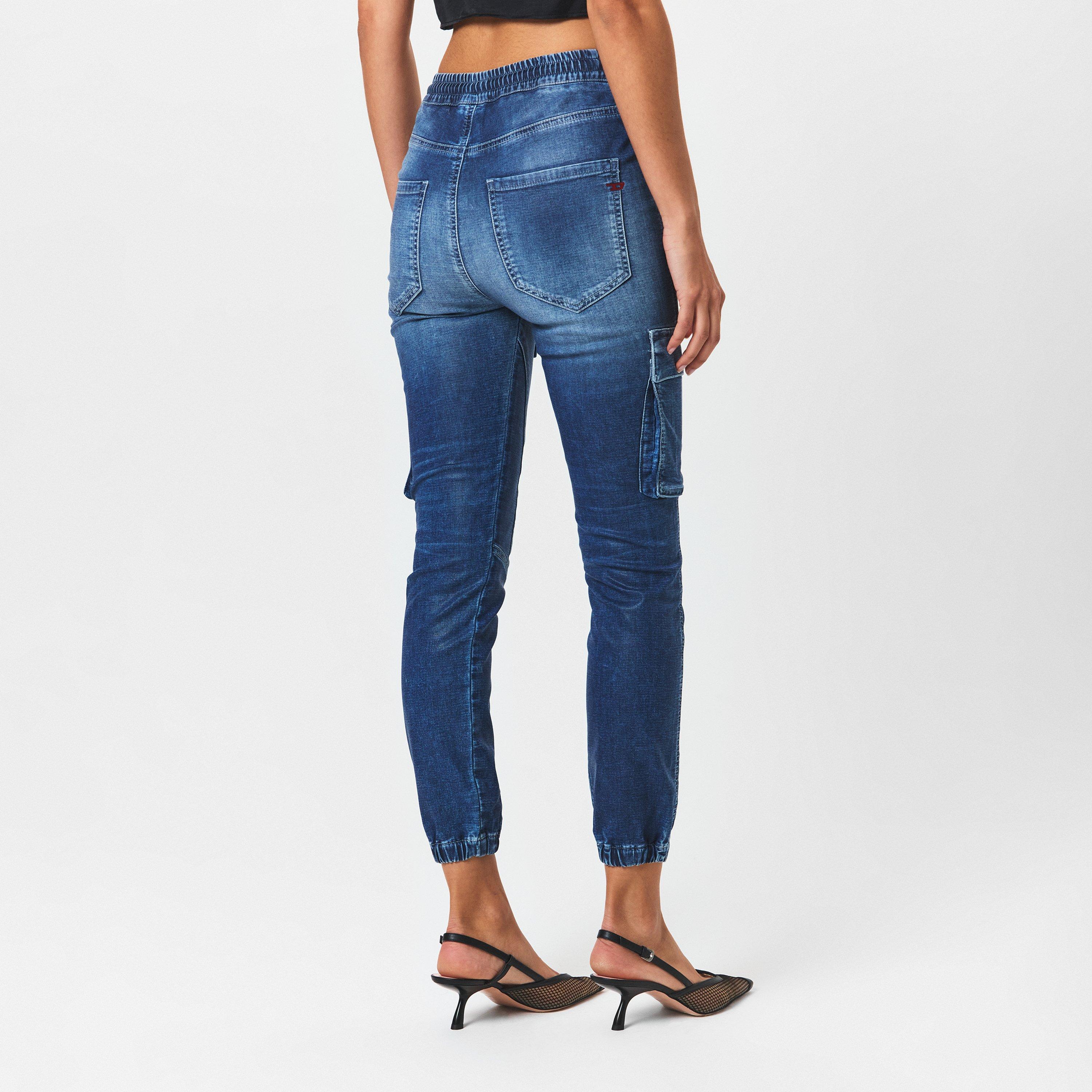 Blue Denim - Diesel - Women's Wide Leg Jeans - 4