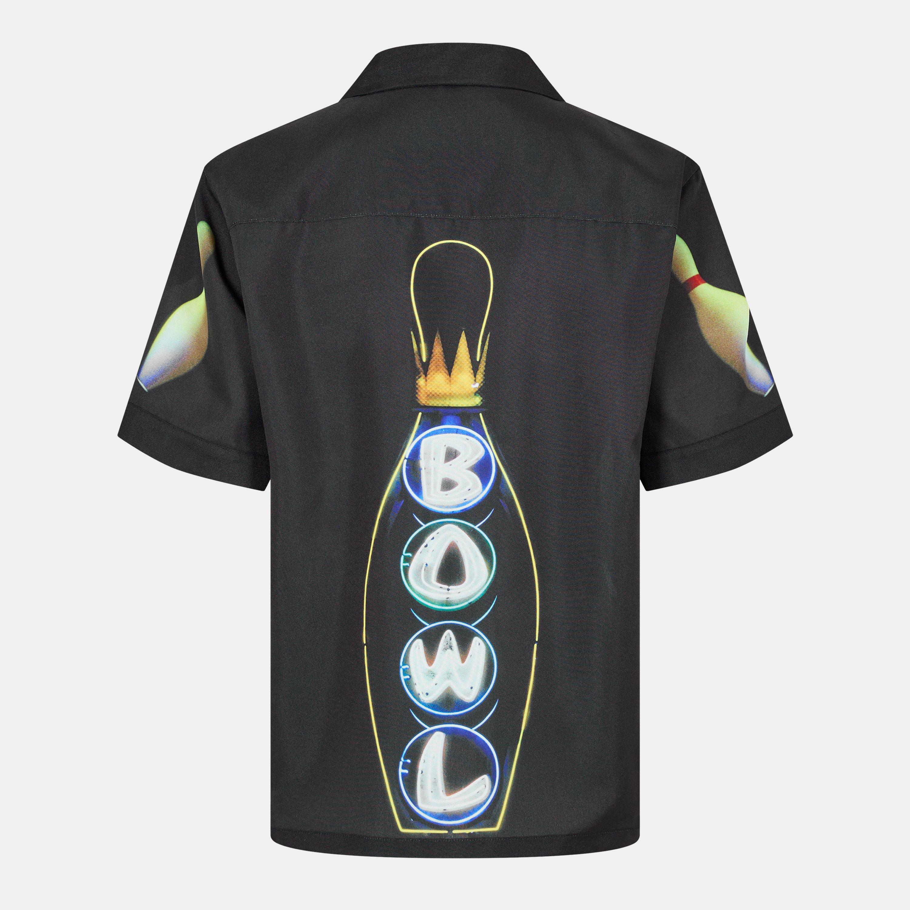 Black - Pleasures - Men's Short-Sleeve Bowling Shirt - 2