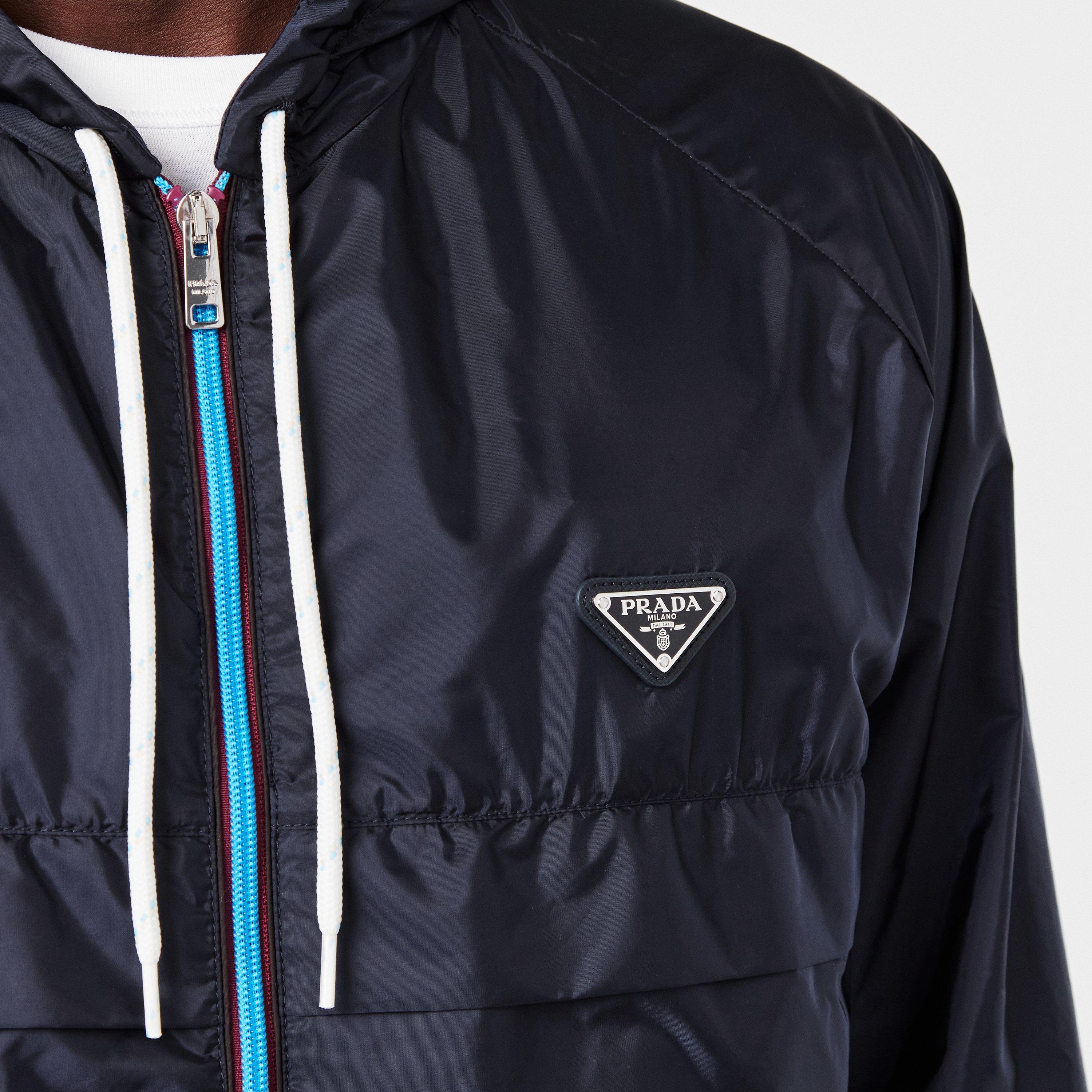 Blue - Prada - Men's Water-Resistant Lightweight Windbreaker - 5