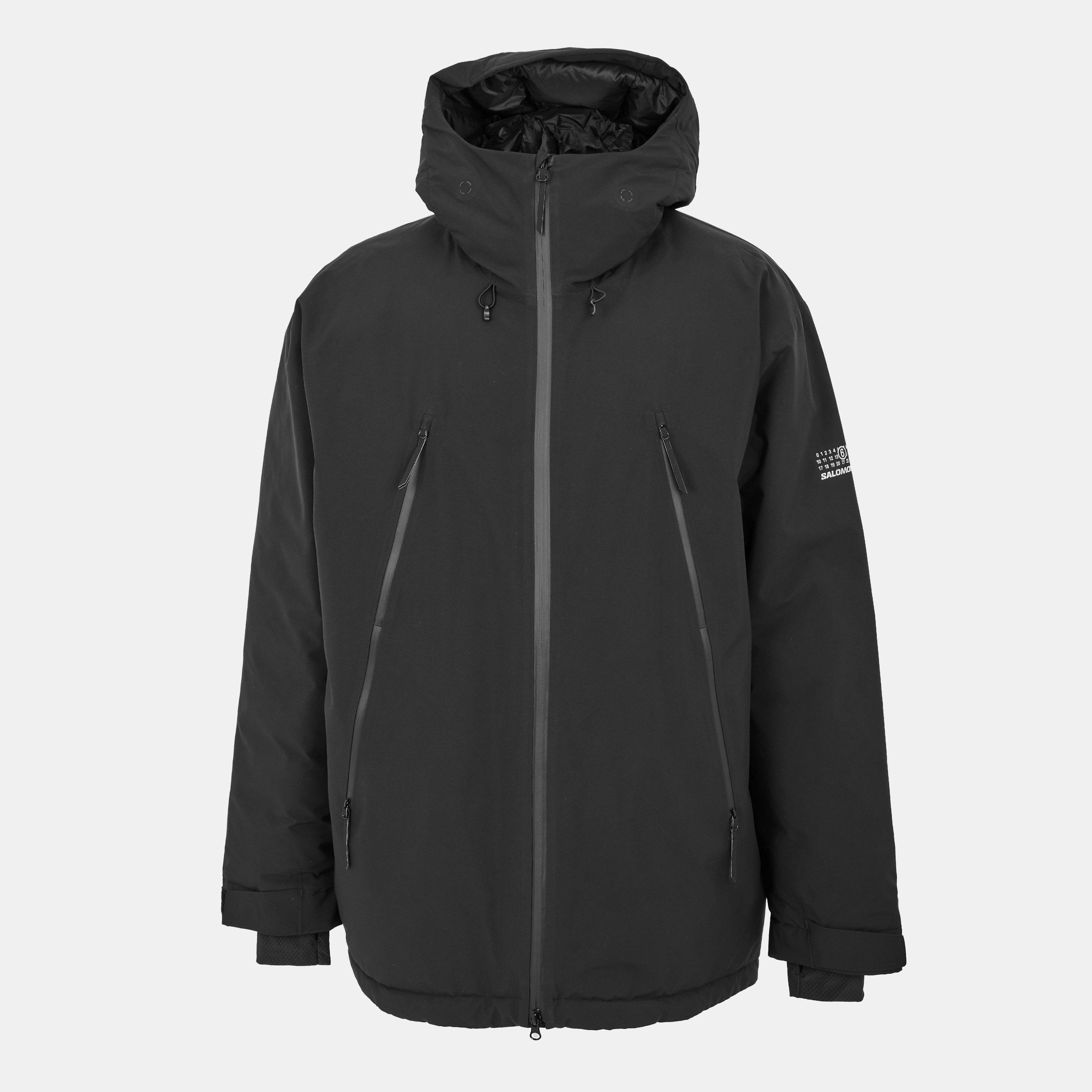 Black - MM6 Maison Margiela - Men's Waterproof Goose Down Hooded Long Sleeve Medium Puffer Jacket - 1