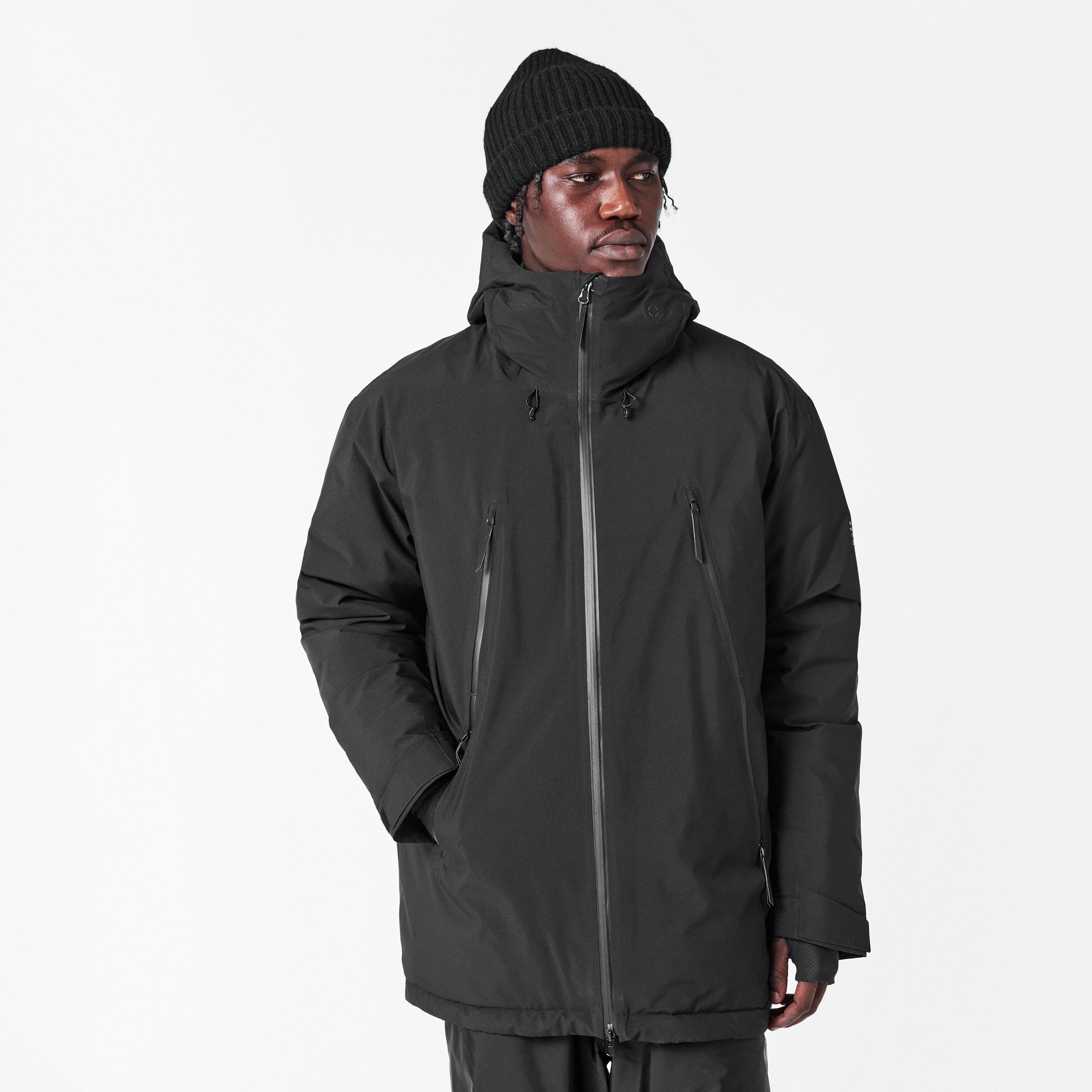 Black - MM6 Maison Margiela - Men's Waterproof Goose Down Hooded Long Sleeve Medium Puffer Jacket - 3