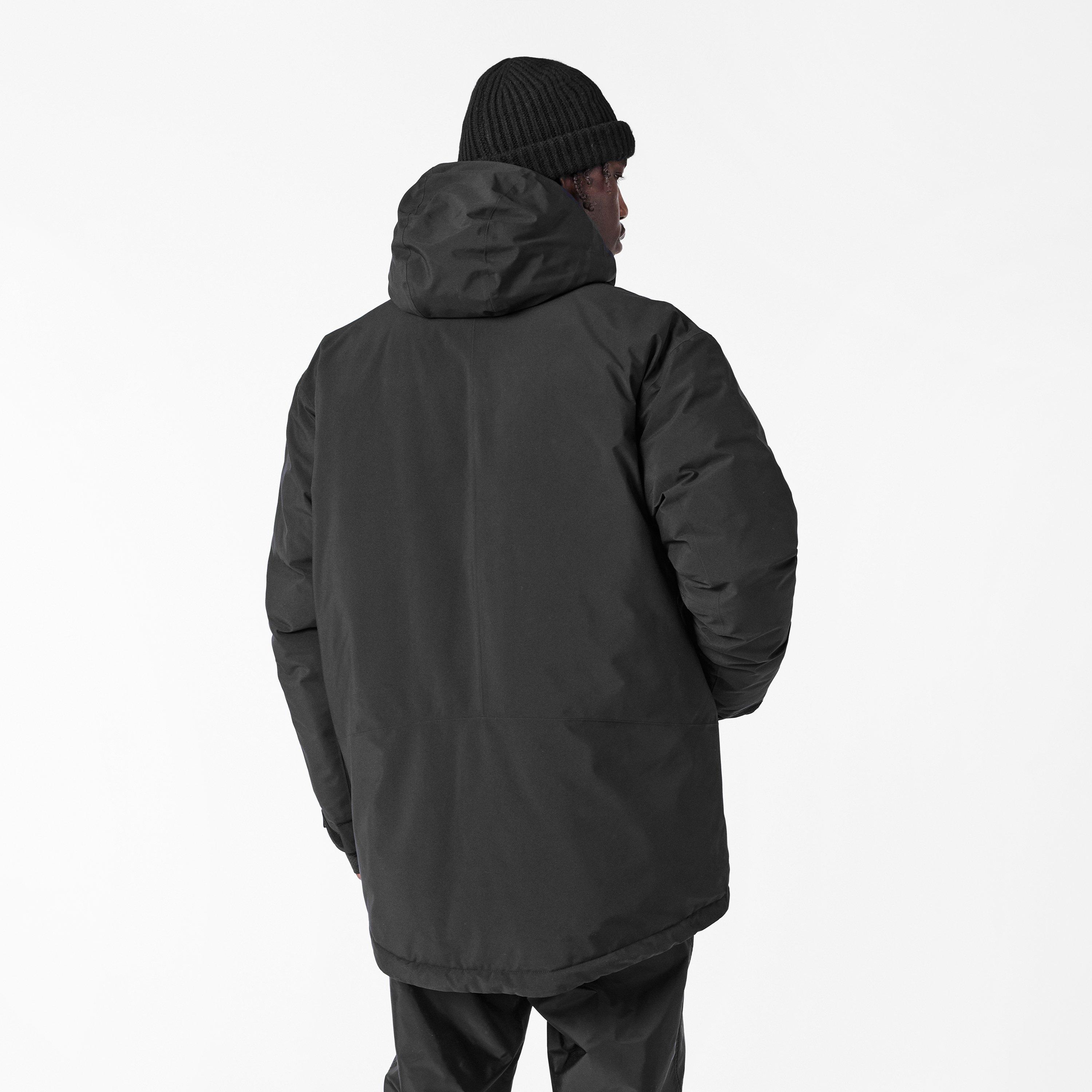Black - MM6 Maison Margiela - Men's Waterproof Goose Down Hooded Long Sleeve Medium Puffer Jacket - 4