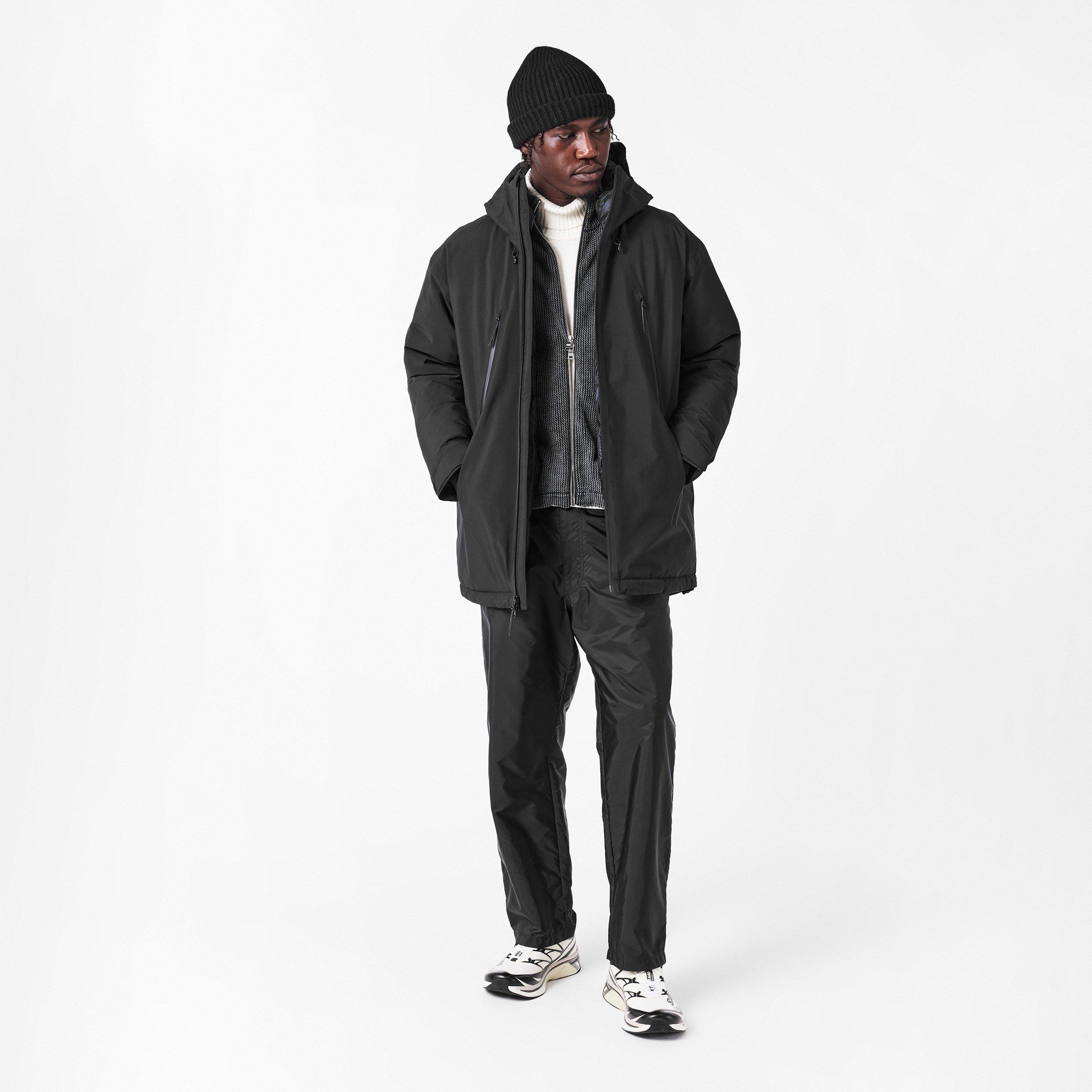 Black - MM6 Maison Margiela - Men's Waterproof Goose Down Hooded Long Sleeve Medium Puffer Jacket - 6