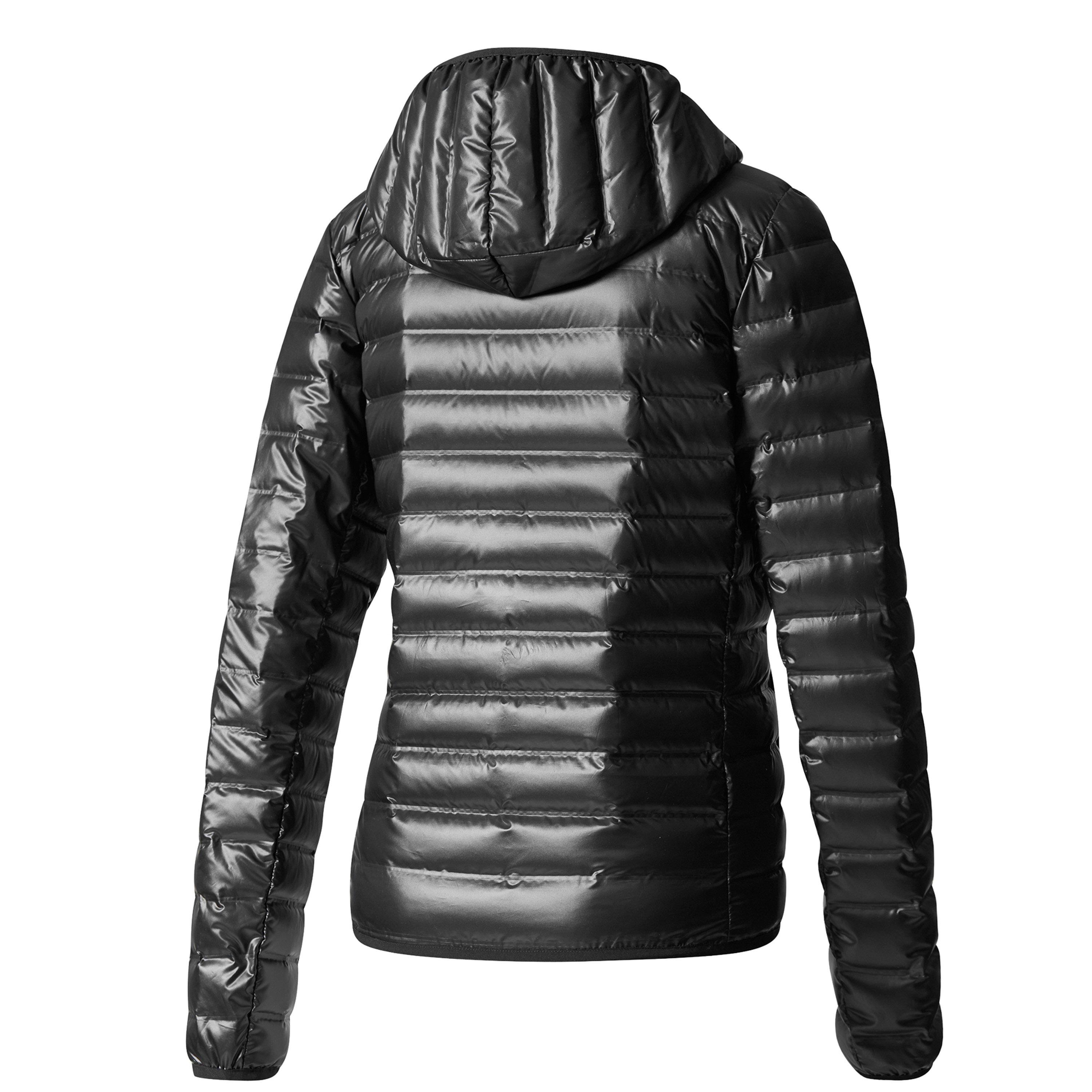 Adidas varilite hooded down jacket black best sale