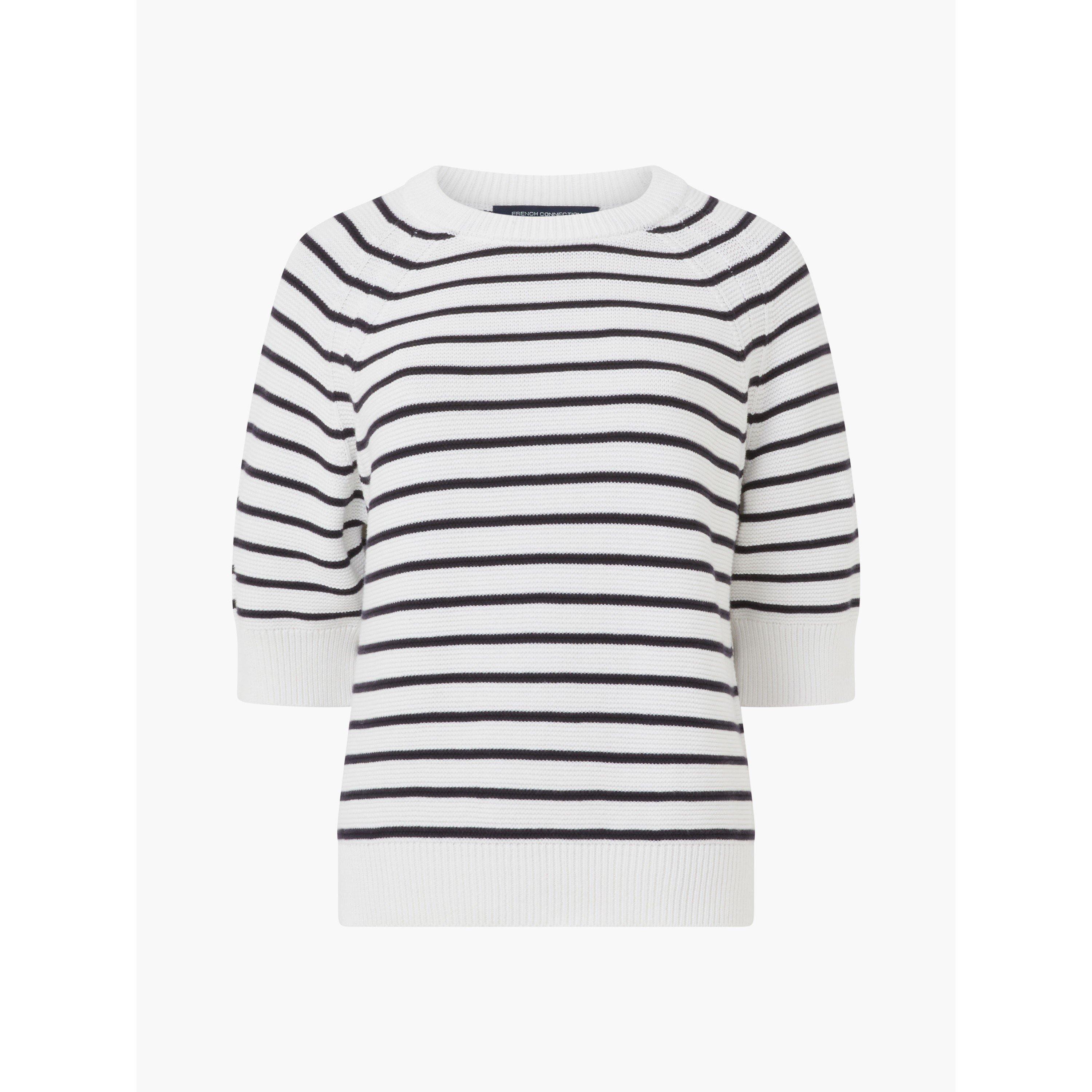 40- WHITE-UTIL - French Connection - FC Lily Moz SS Knit Ld64 - 1