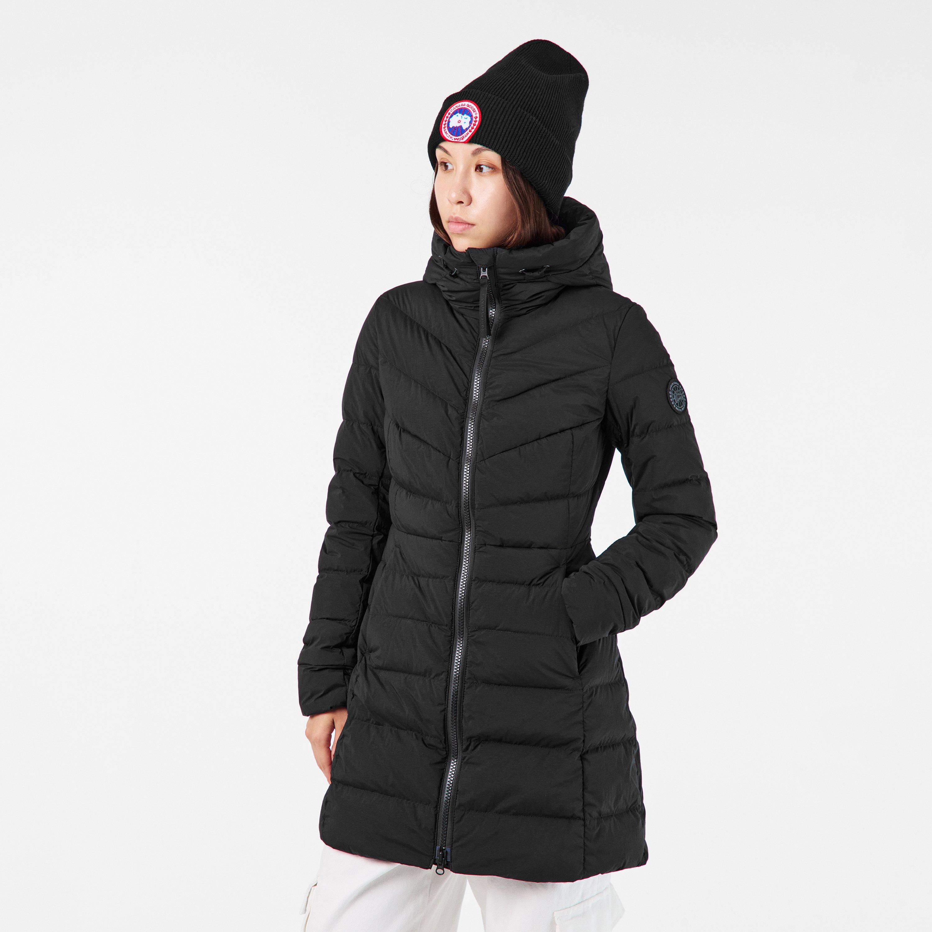 Black Noir - Canada Goose - Women's Clair Insulated Water-Resistant Cropped Short Puffer Jacket - 3