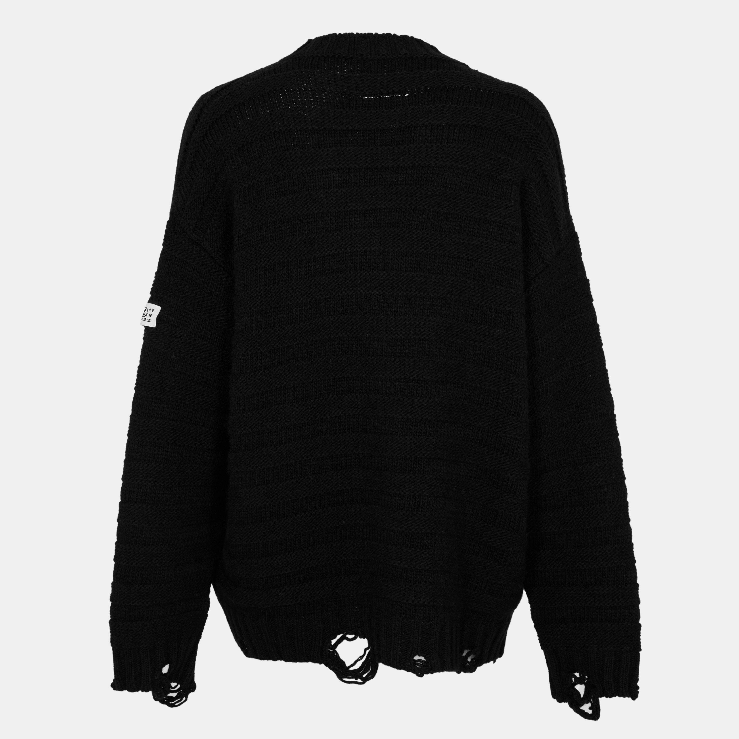 Black - MM6 Maison Margiela - Men's Knitted Cardigan - 2