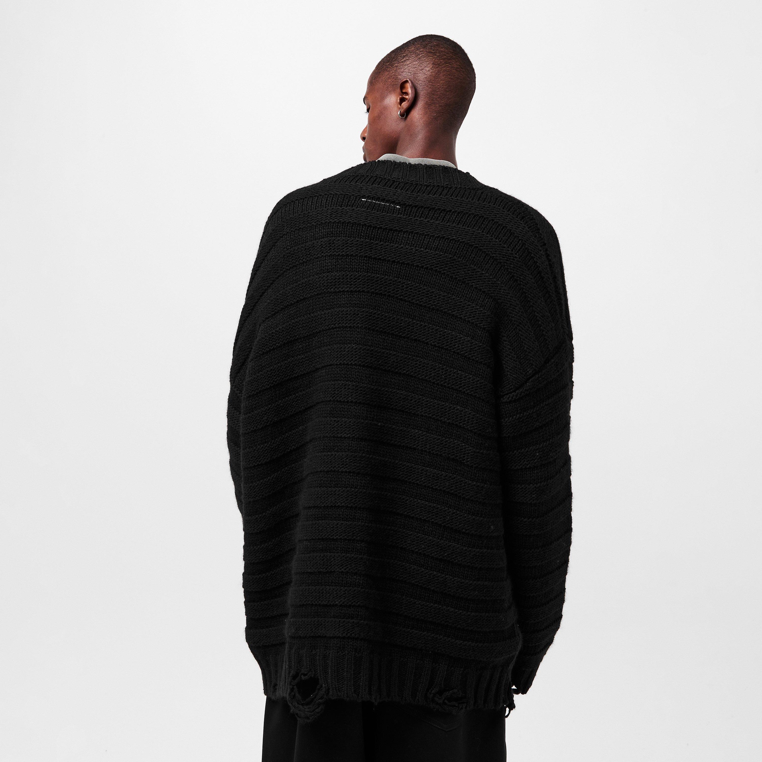 Black - MM6 Maison Margiela - Men's Knitted Cardigan - 4