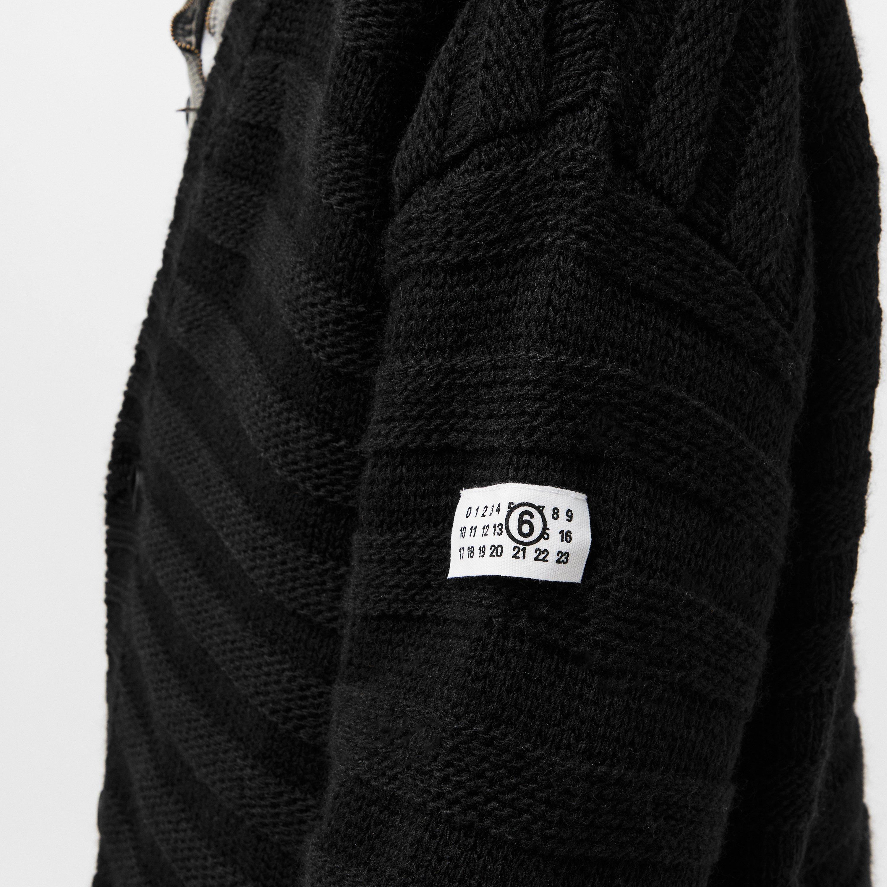 Black - MM6 Maison Margiela - Men's Knitted Cardigan - 5