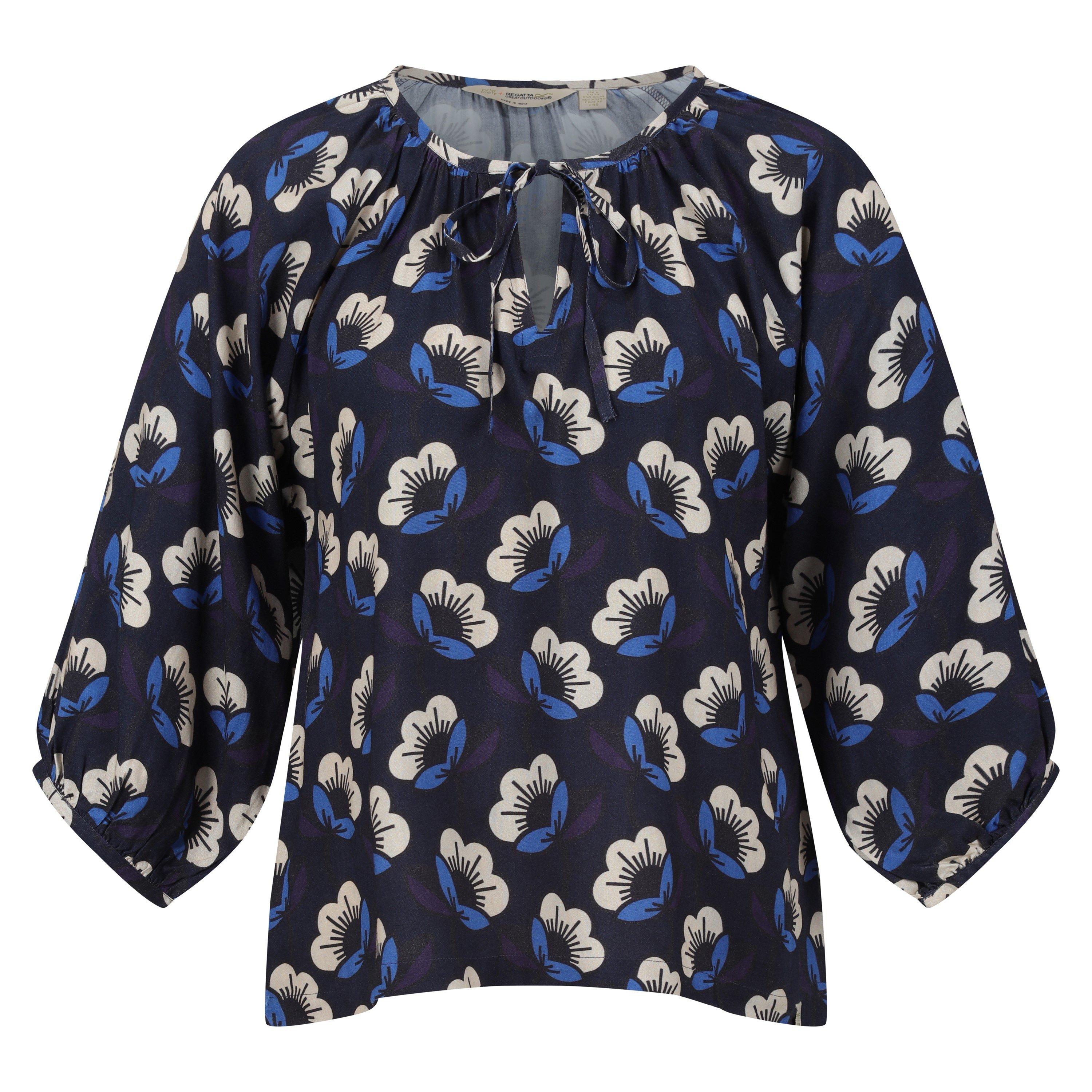 NvyPsionFlwr - Regatta - Women's Orla Sunflower Long-Sleeve Patterned Shirt - 1