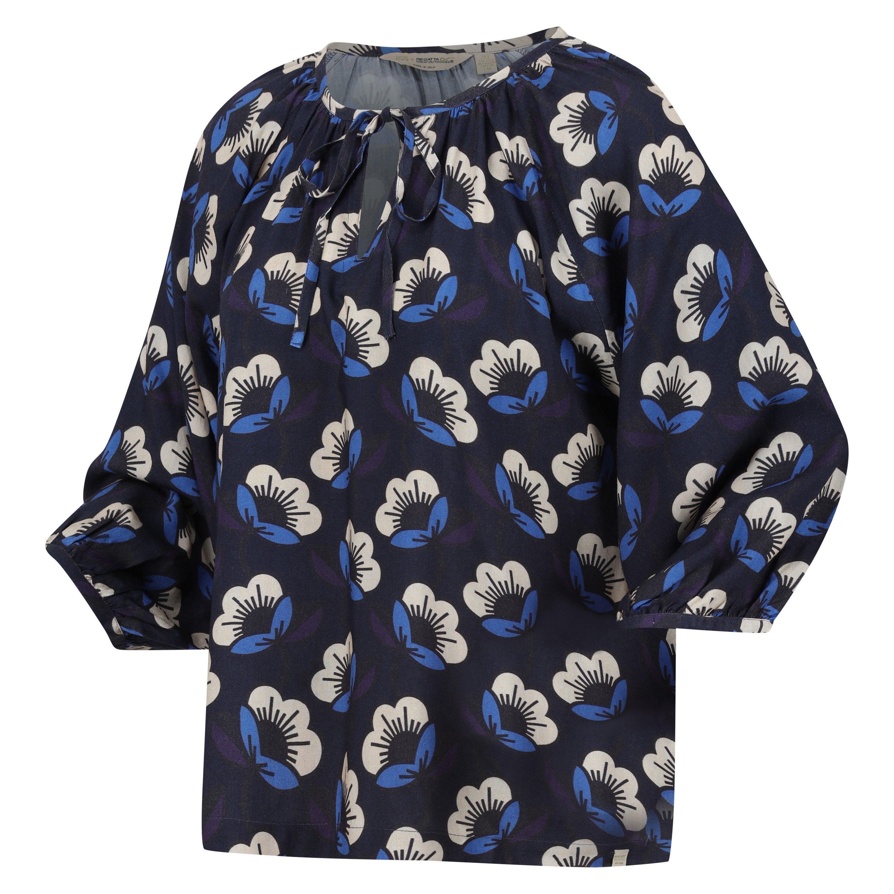 NvyPsionFlwr - Regatta - Women's Orla Sunflower Long-Sleeve Patterned Shirt - 3