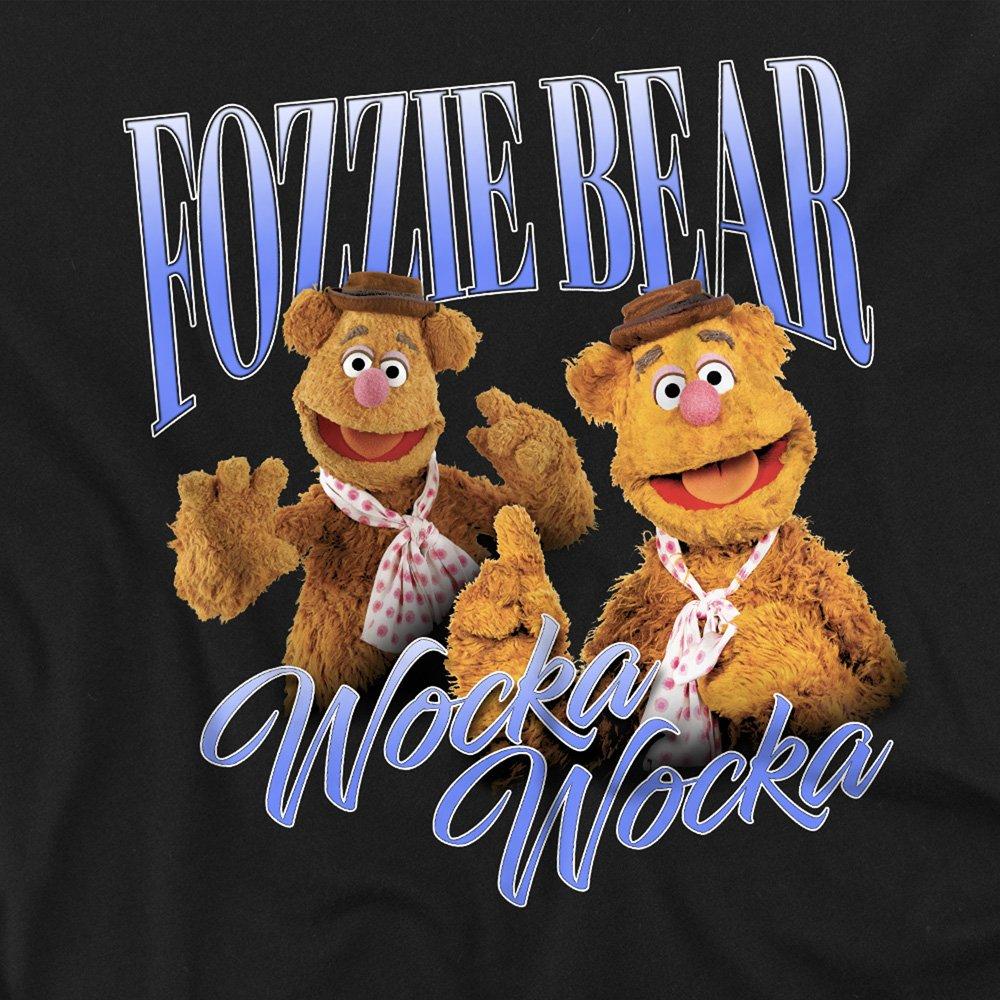 Black - Disney - Muppets Fozzie Bear Bootleg Long Sleeve T-Shirt B - 2
