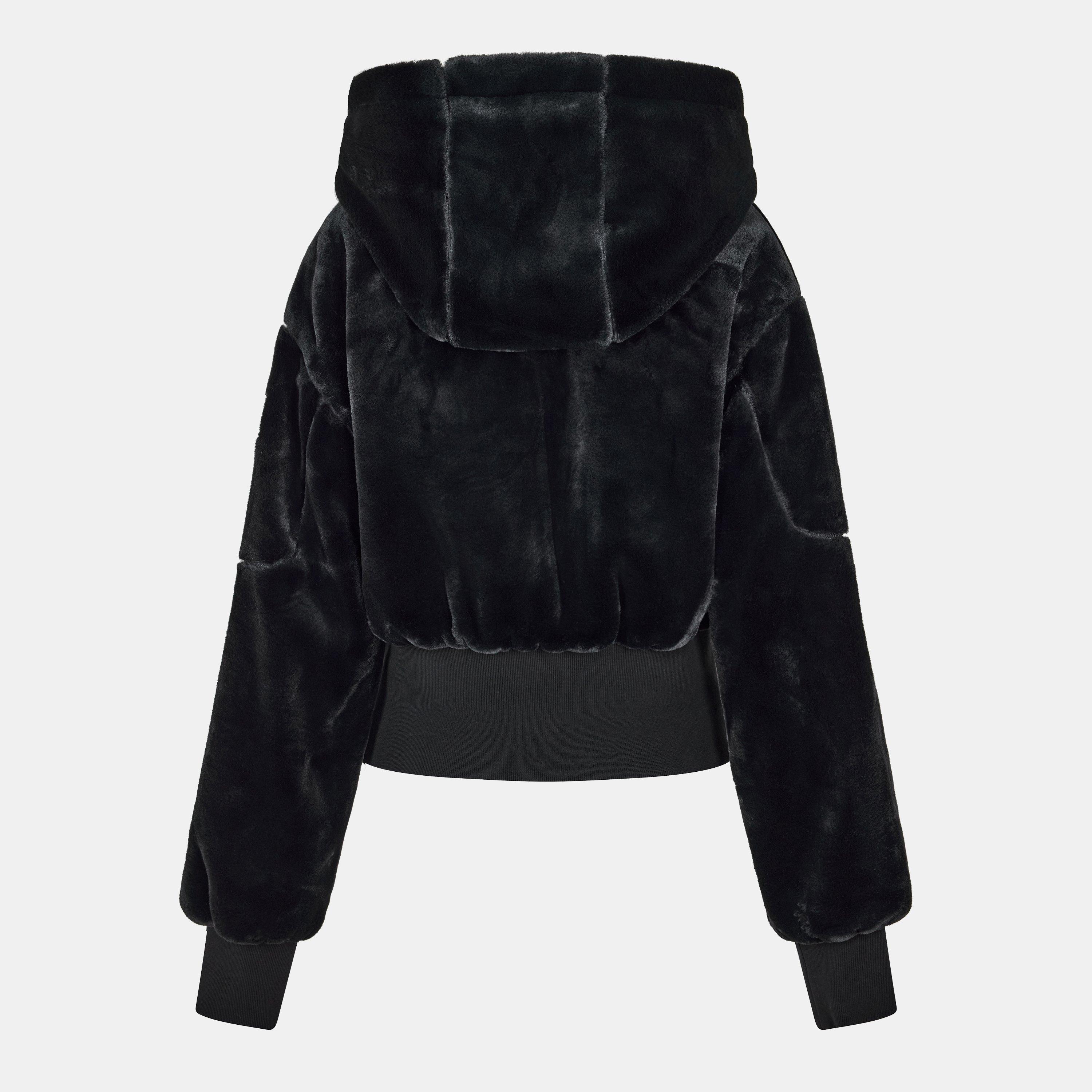 Black - Moose Knuckles - Women's Rose de Bunny Insulated Bomber Jacket - 2