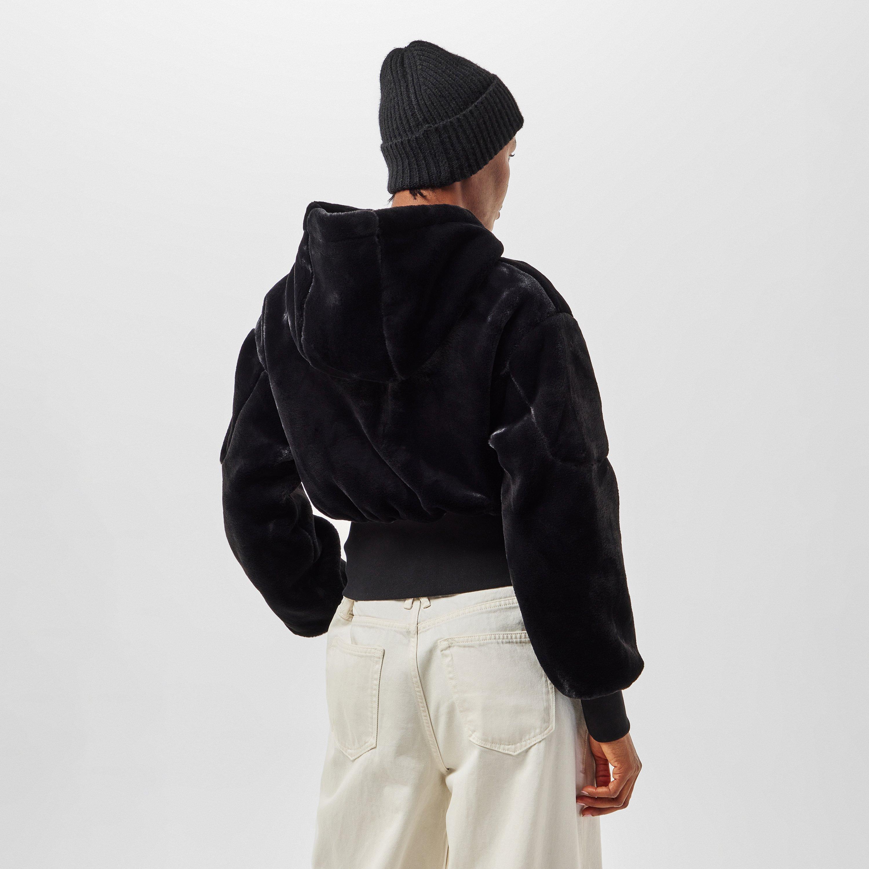 Black - Moose Knuckles - Women's Rose de Bunny Insulated Bomber Jacket - 4