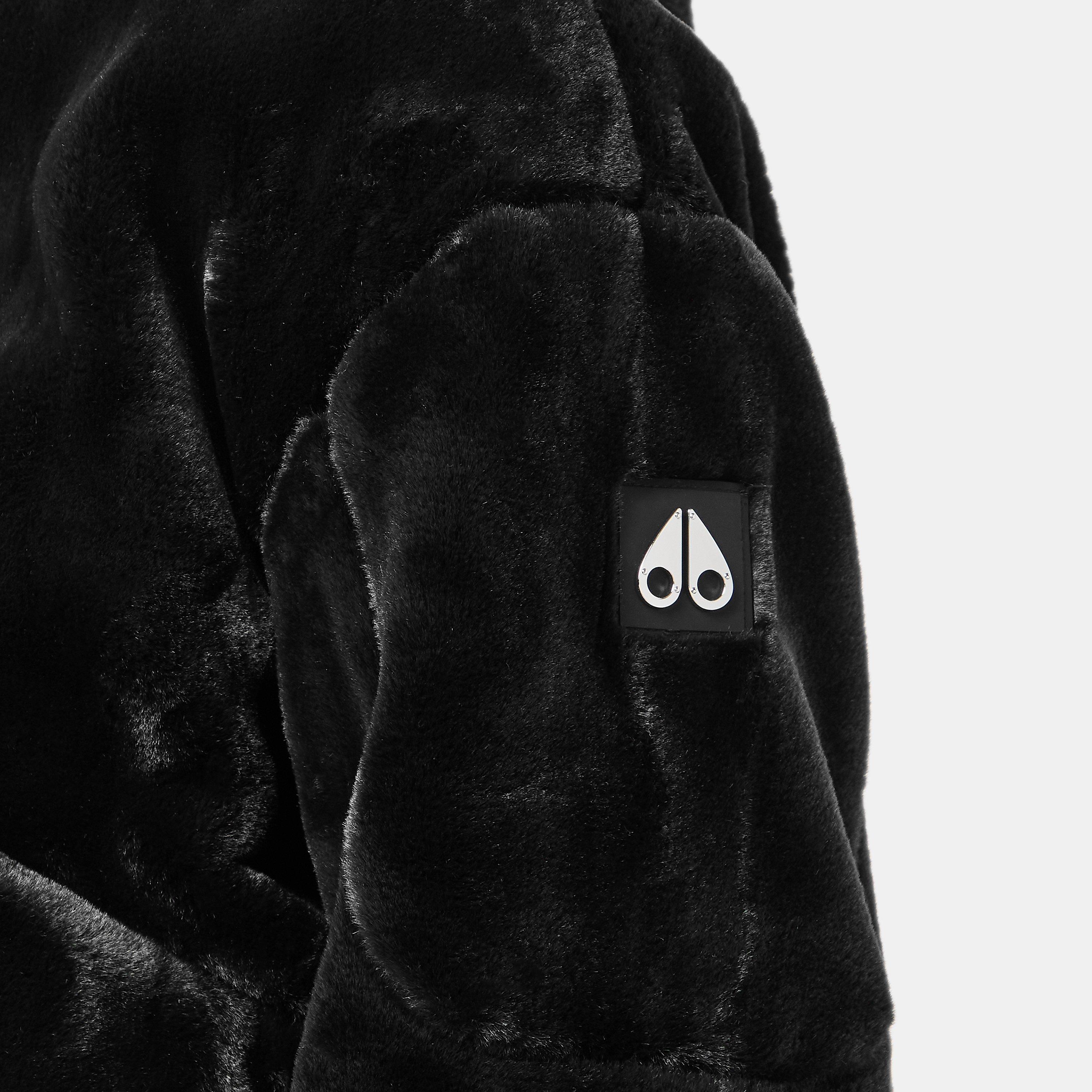 Black - Moose Knuckles - Women's Rose de Bunny Insulated Bomber Jacket - 5