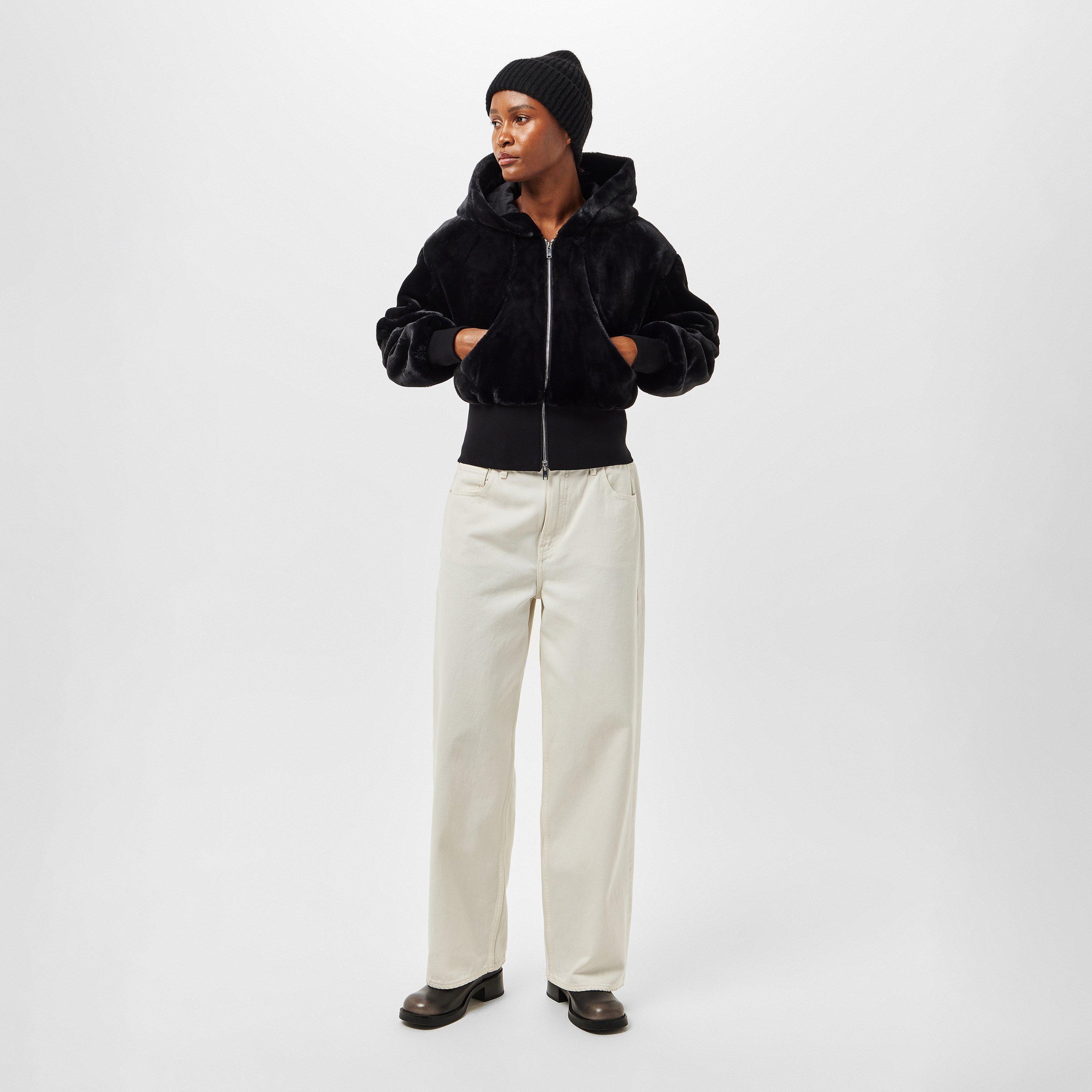 Black - Moose Knuckles - Women's Rose de Bunny Insulated Bomber Jacket - 6