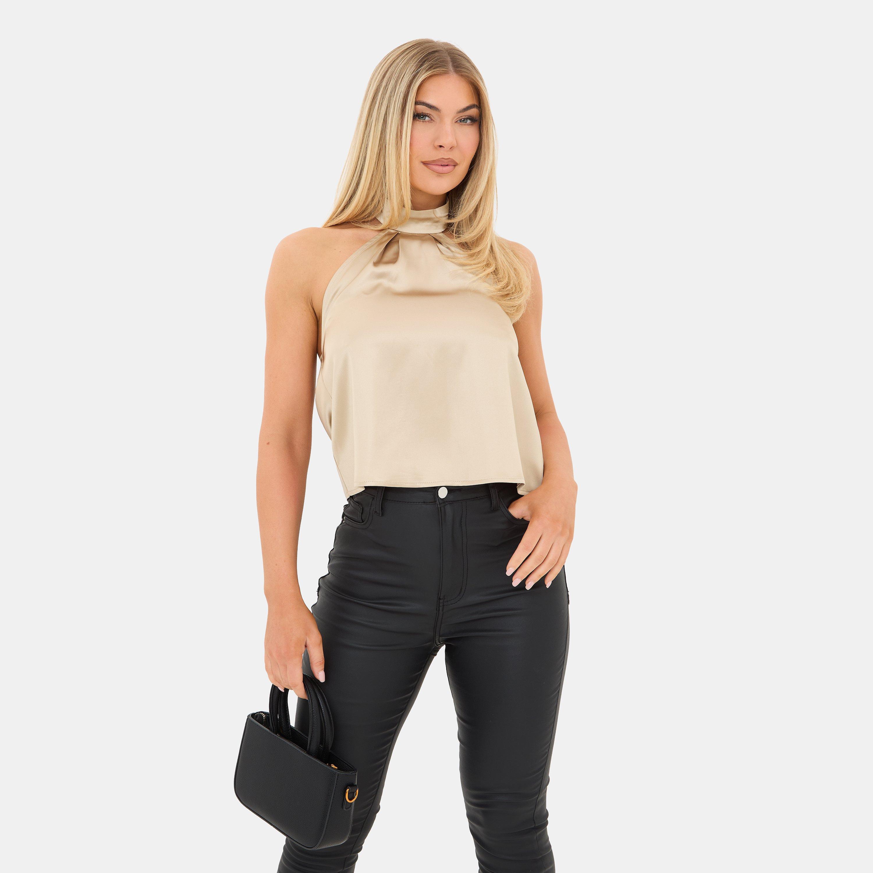 Gold - I Saw It First - Satin Halter Top - 5