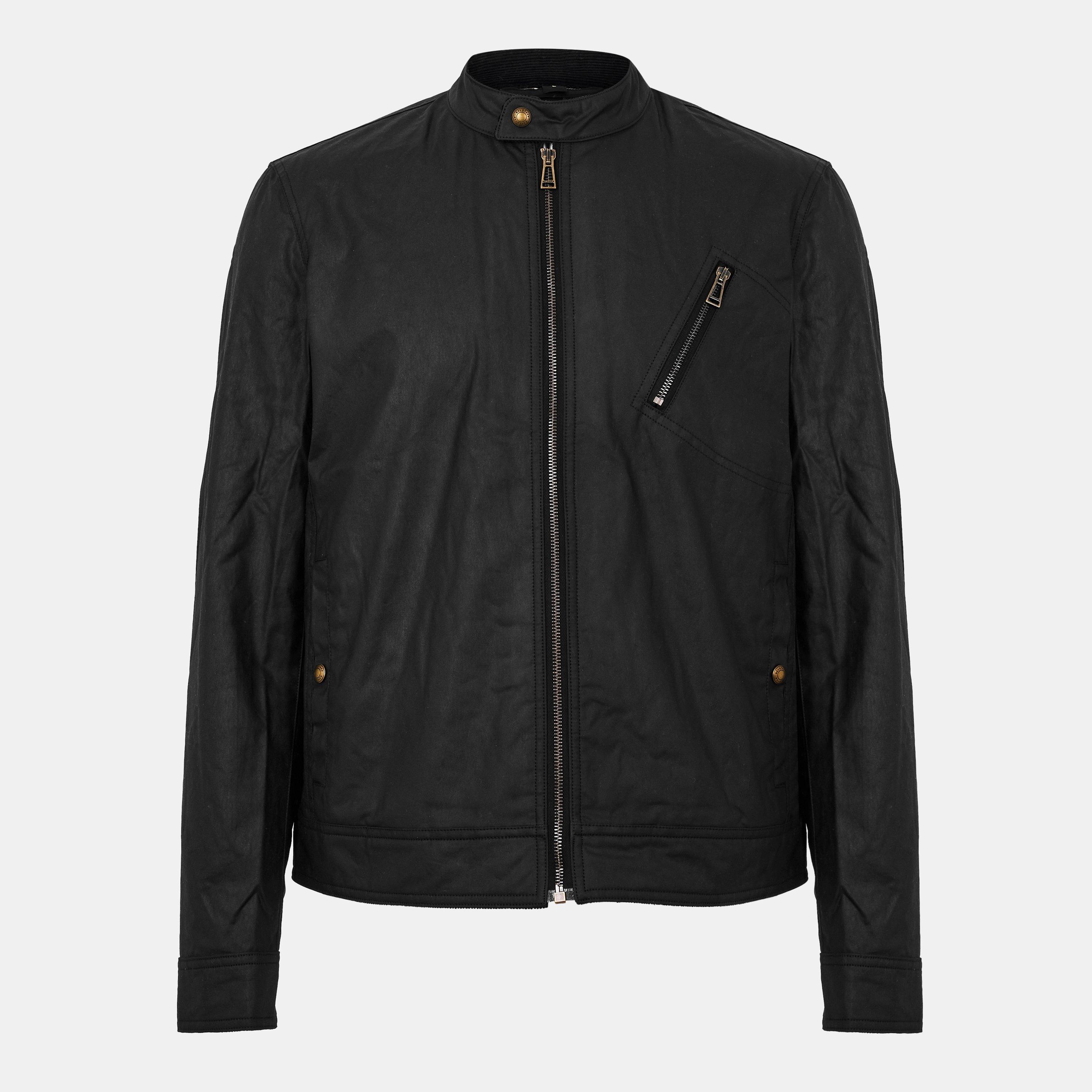 Belstaff Men's Water-Repellent Wax Jacket - Black - 3XL
