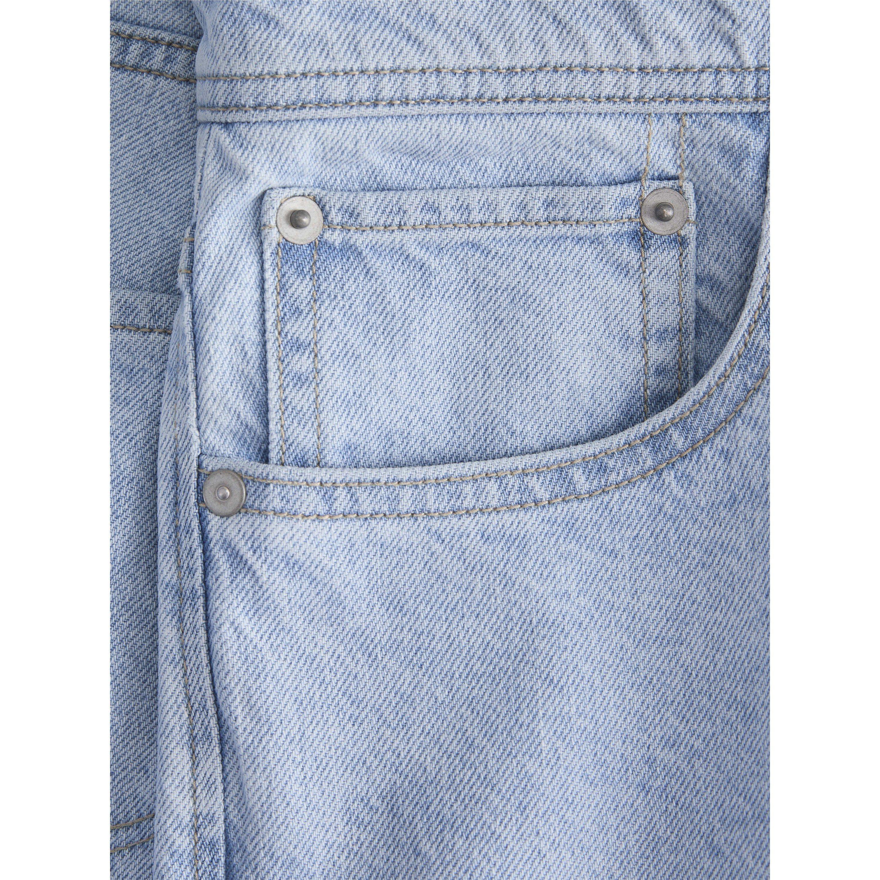 Blue Denim - Jack and Jones - Men's Alex Original Cotton High-Waisted Wide-Leg Jeans - 4