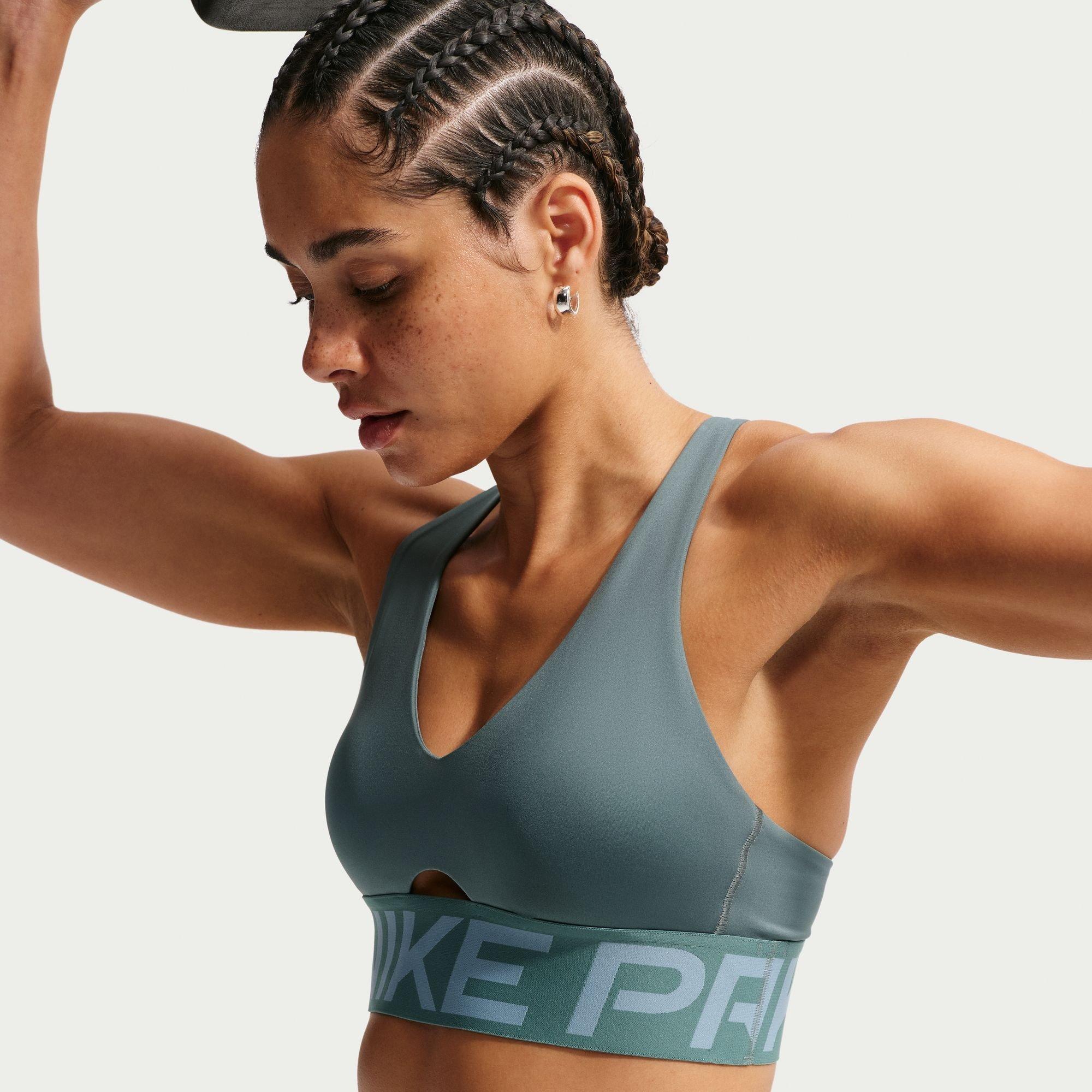 Mineral Slate - Nike - Women's Non Wired Medium Impact Sports Bra - 1